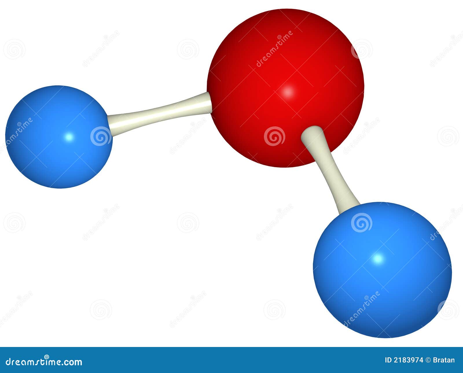 Molécula de agua stock de ilustración. Ilustración de blanco - 2183974
