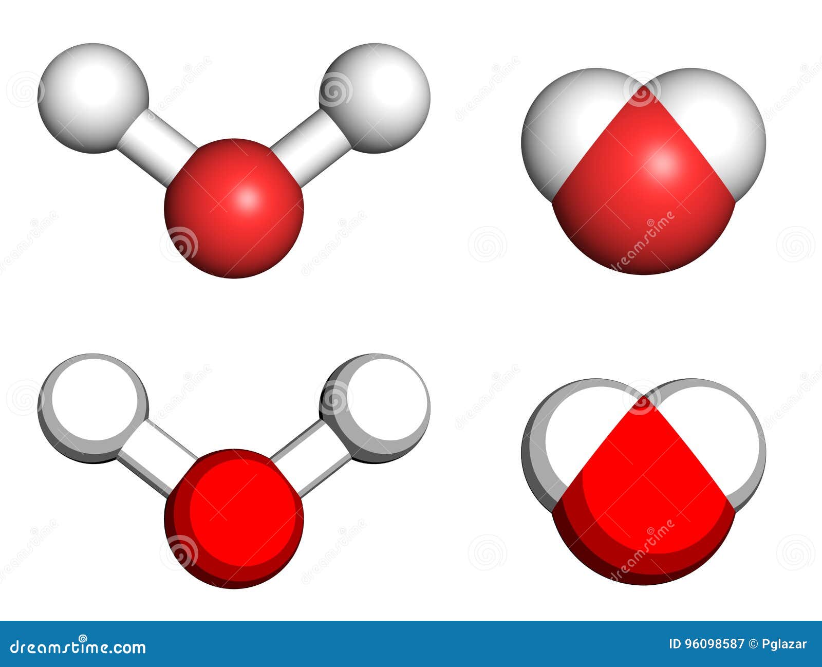 Molécula de agua stock de ilustración. Ilustración de mojado - 96098587