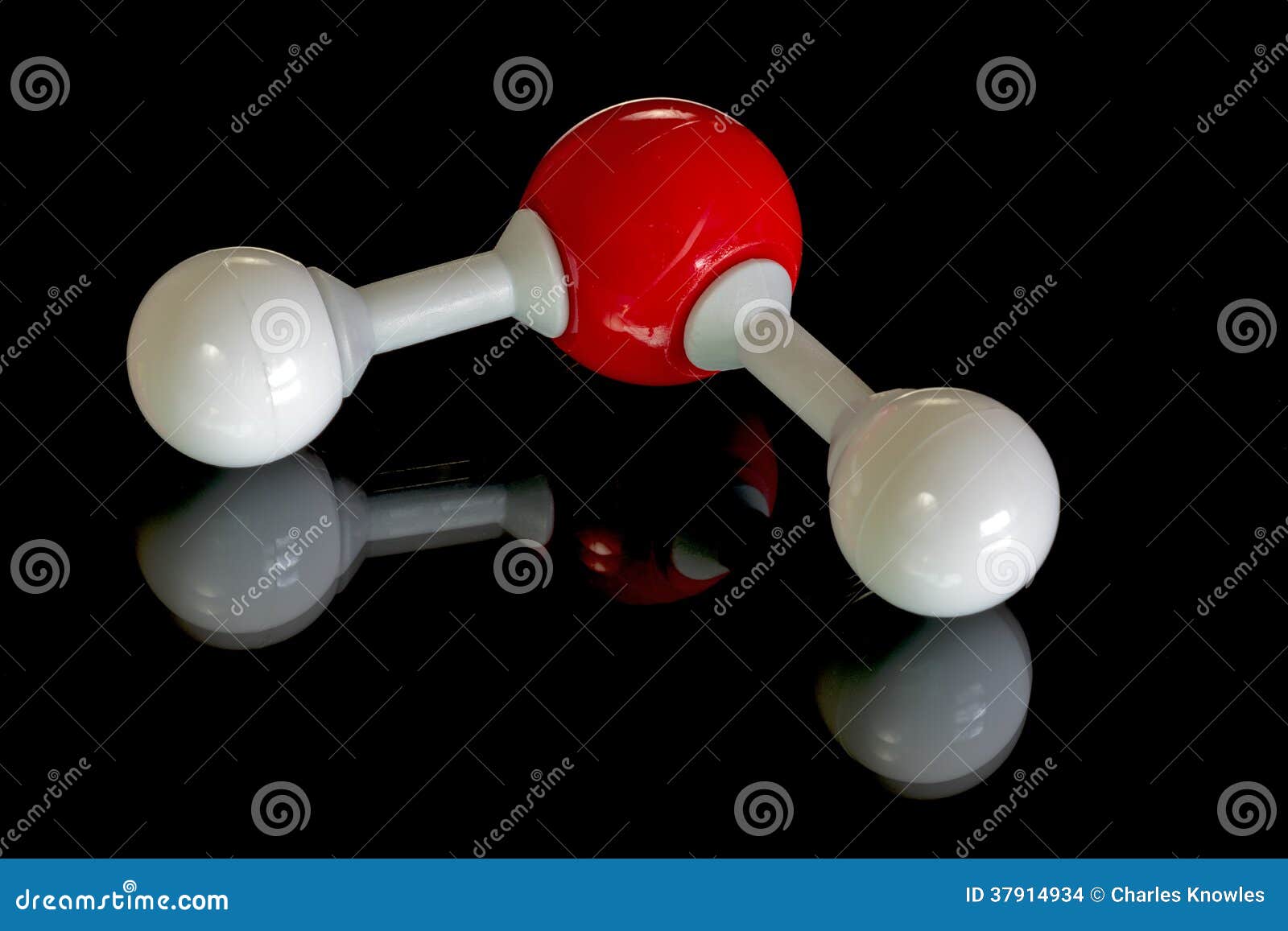 Molécula Del Agua En Bolas Y Barras Foto de archivo - Imagen de ciencia,  modelo: 37914934