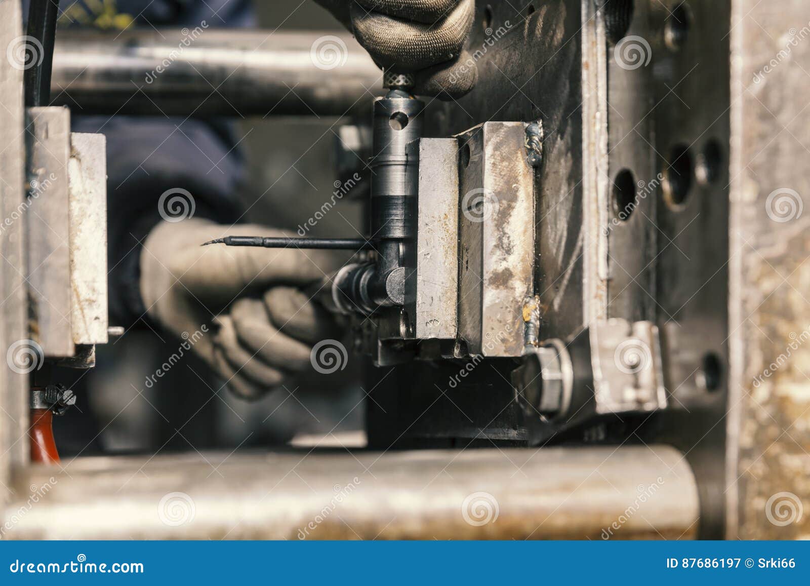 Mold for casting plastic stock image. Image of interior 87686197