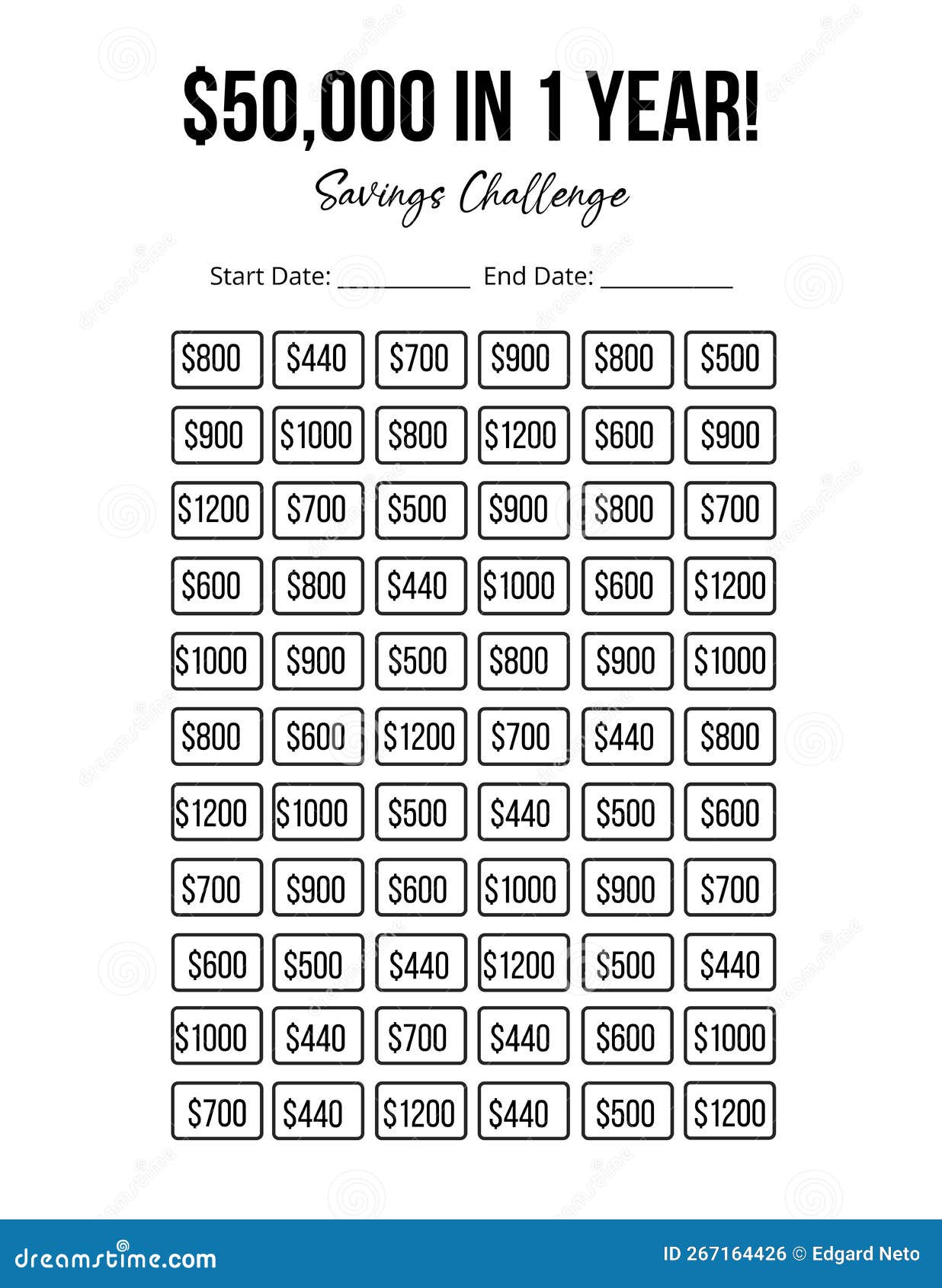 Save Money Challenge, 50k Savings Challenge, Monthly Budget