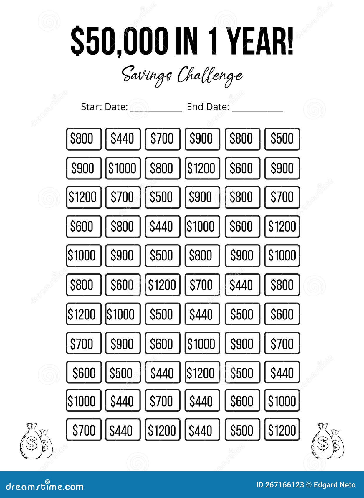 Save Money Challenge, 50k Savings Challenge, Monthly Budget