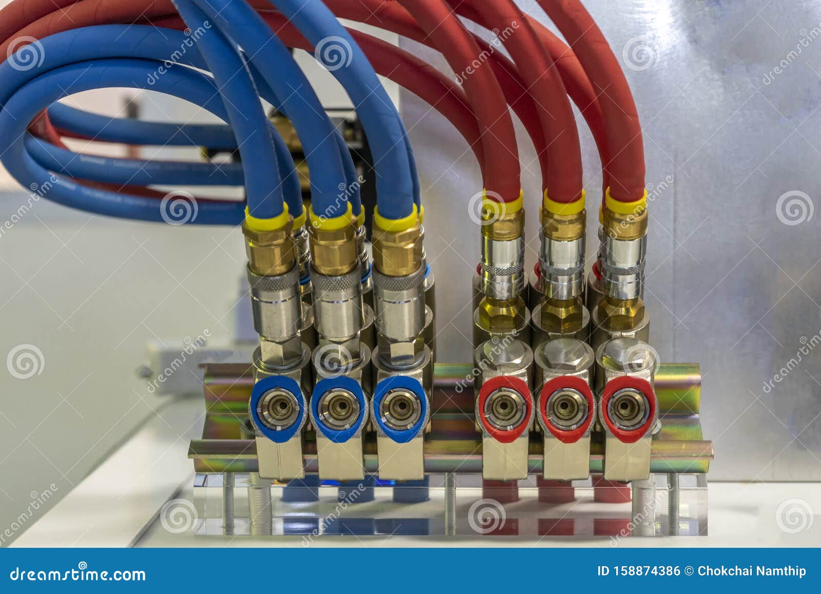 Mold Water System Tube Pipe Red and Blue Stock Photo Image of