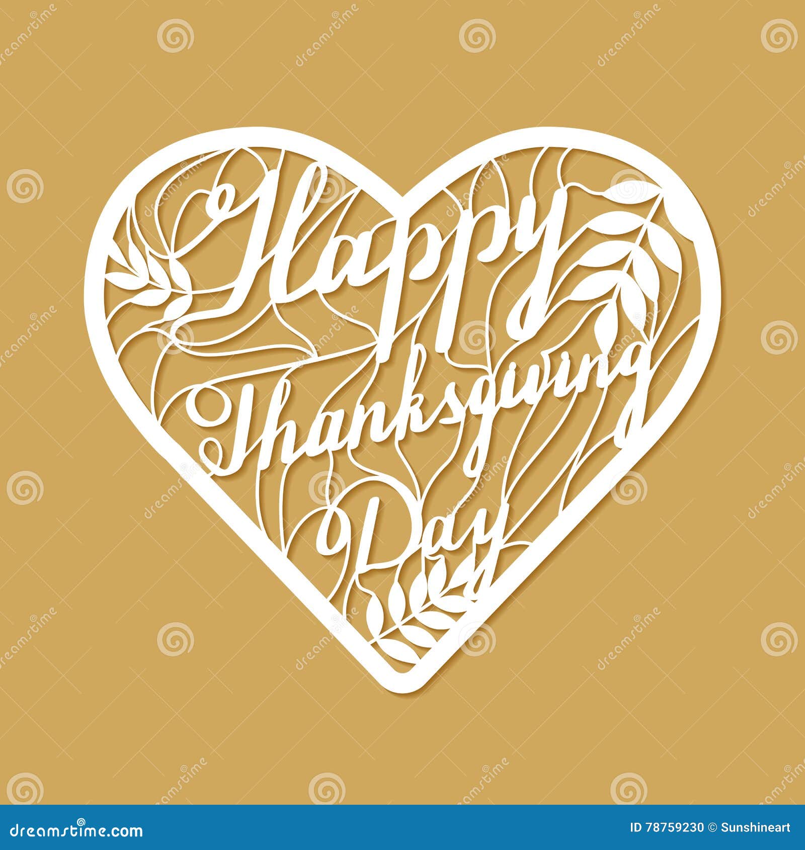 Molde De Corte Do Laser Da Ação De Graças Ilustração do Vetor - Ilustração  de papel, convite: 78759230, image size:1600x1690