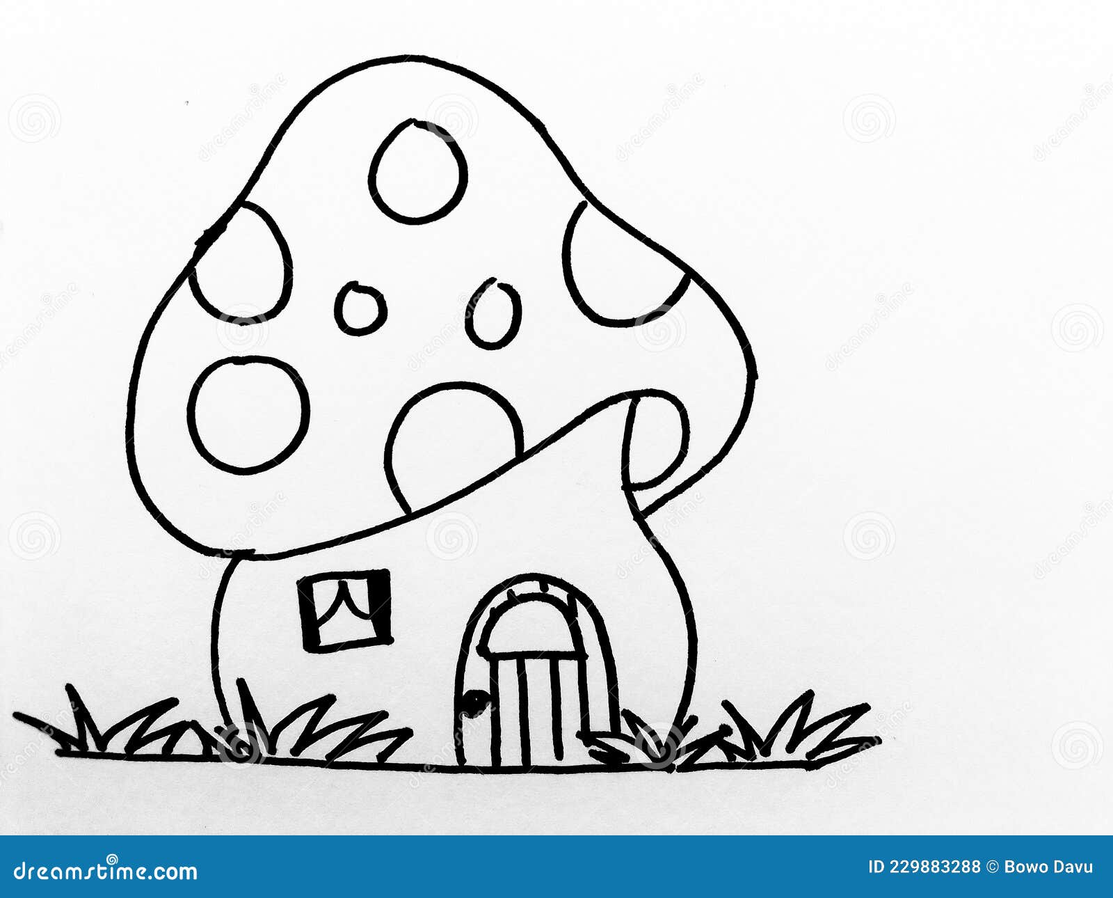 Molde De Dibujo a Mano De Dibujos Animados. Ilustración. Coloración Fácil  Para Los Niños. Foto de archivo - Imagen de diagrama, ilustraciones:  229883288
