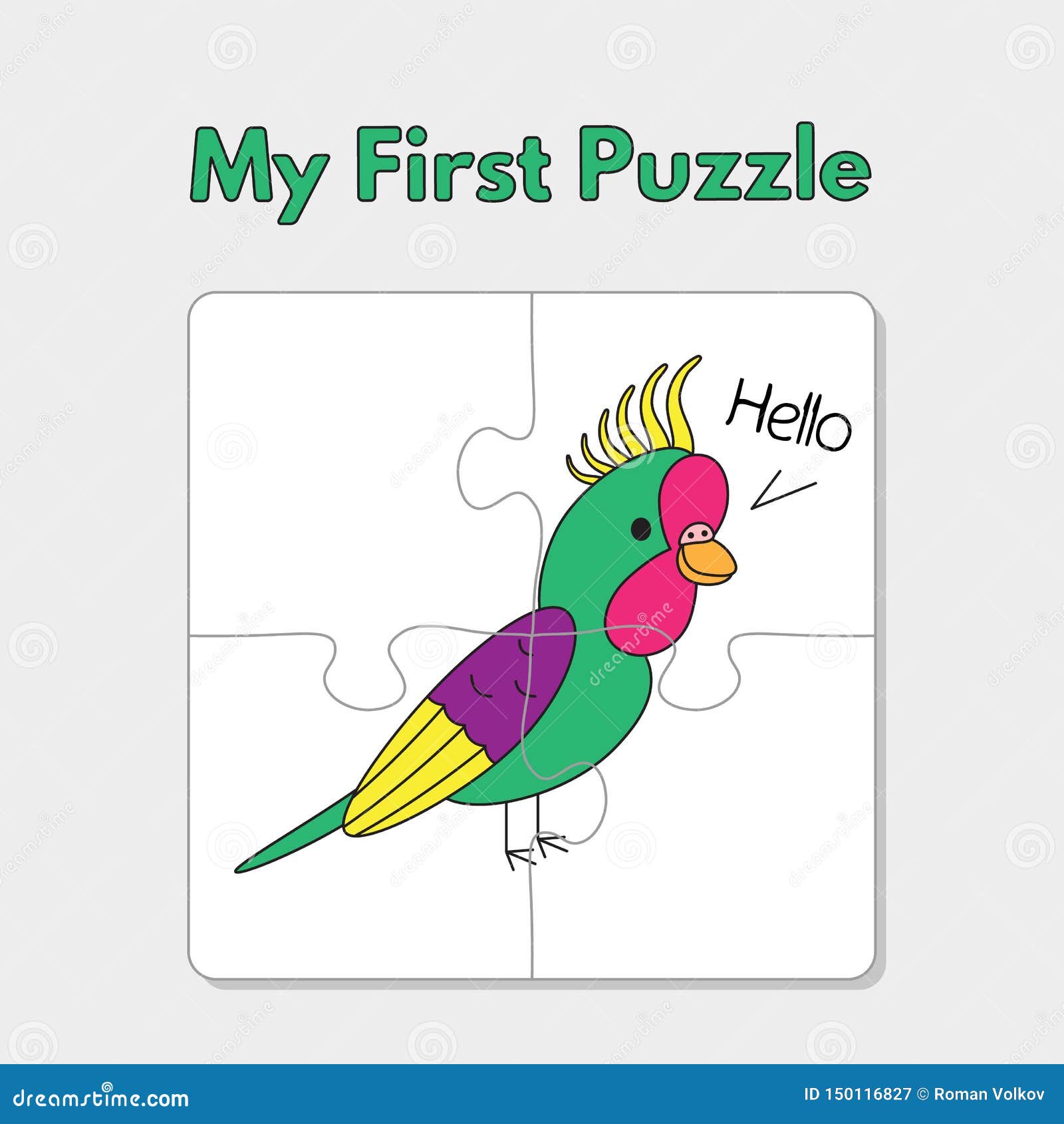 Jogos Das Crianças: Enigma Papagaio Bonito Pequeno Ilustração do Vetor -  Ilustração de cartoon, kindergarten: 71227506