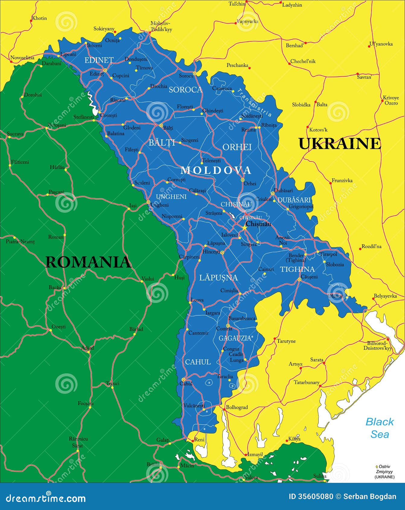 moldova map