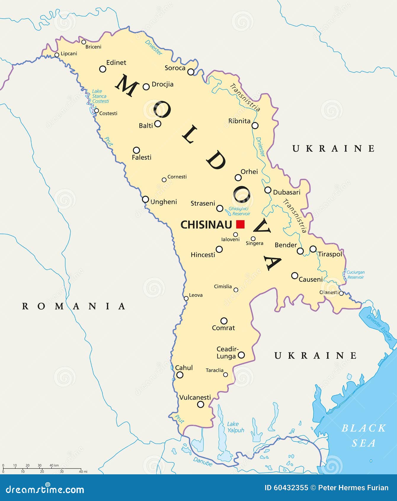 moldova political map