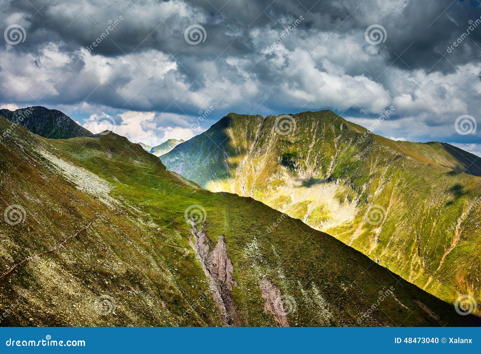 Moldoveanu peak in Romania stock photo. Image of beauty - 48473040