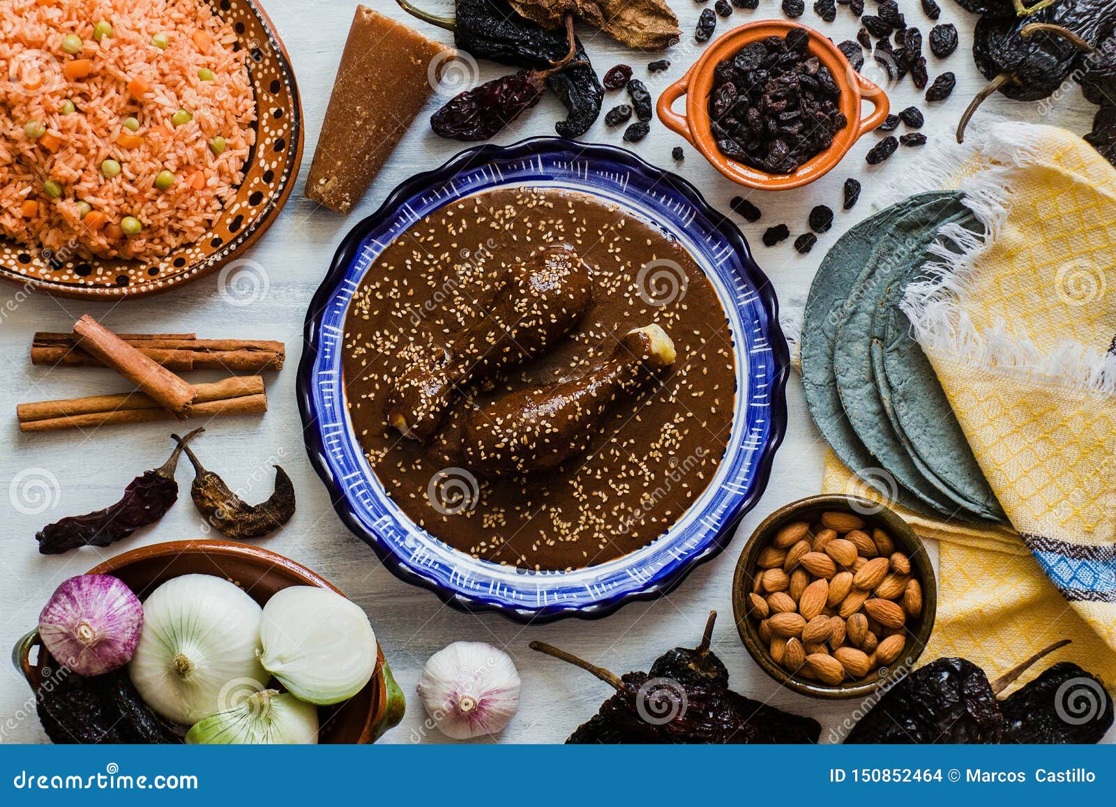 Mole Mexicano Poblano Mole Ingredients Mexican Spicy Food Traditional mole-mexicano-poblano-mole-ingredients-mexican-spicy-food-traditional