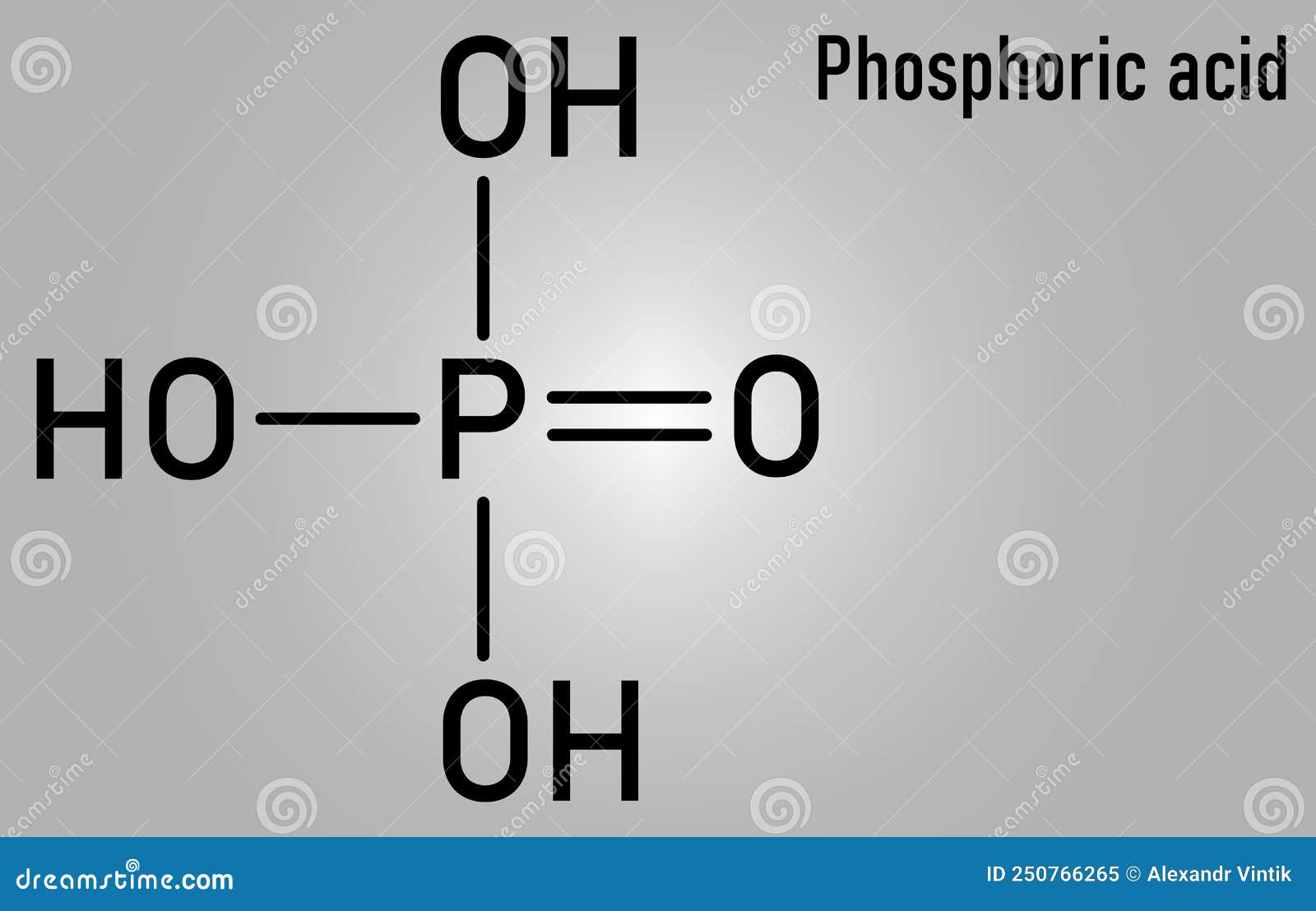 Molecola Di Acido Fosforico Minerale Acido. Formula Scheletrica.  Illustrazione Vettoriale - Illustrazione di tamponamento, scheletrico:  250766265