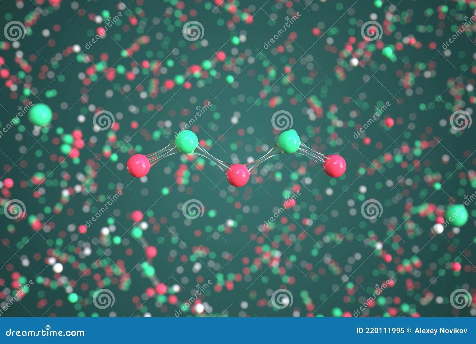 molecule of arsenic trioxide. molecular model, conceptual 3d rendering