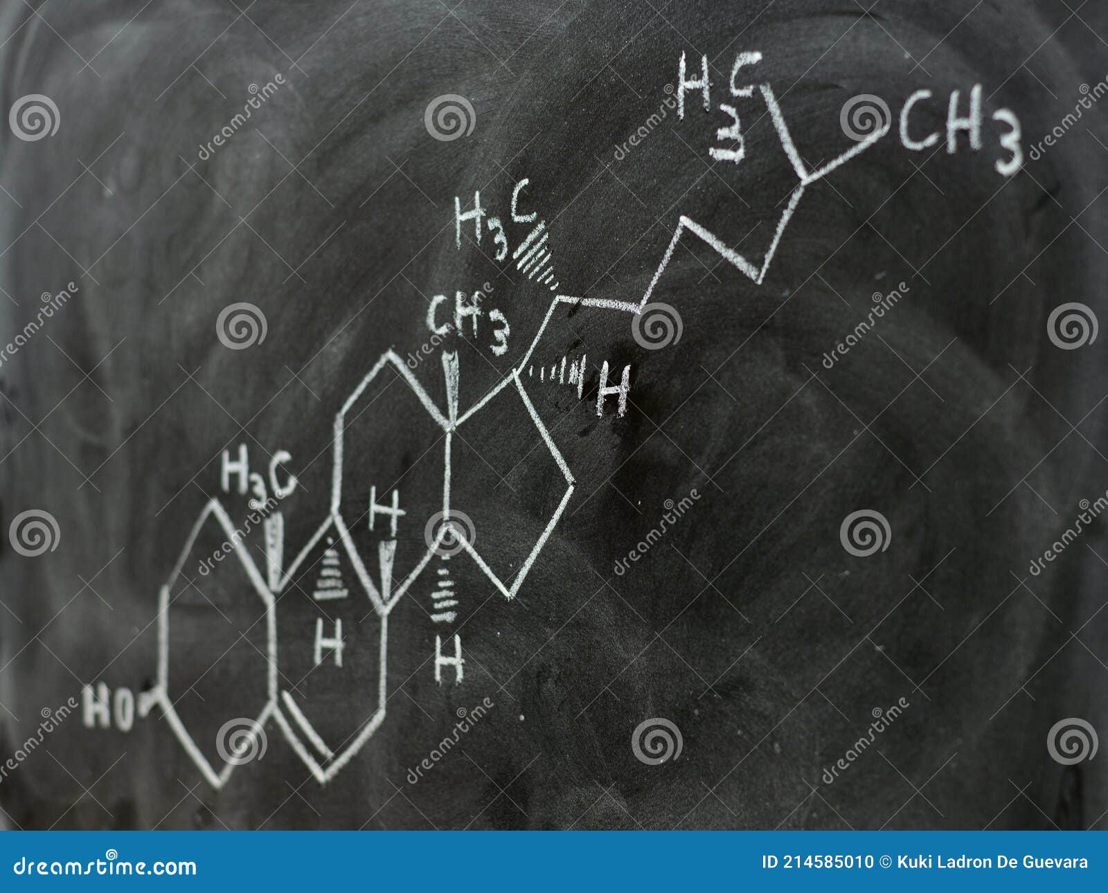 Molecular and Structural Formula of Cholesterol Stock Photo Image of
