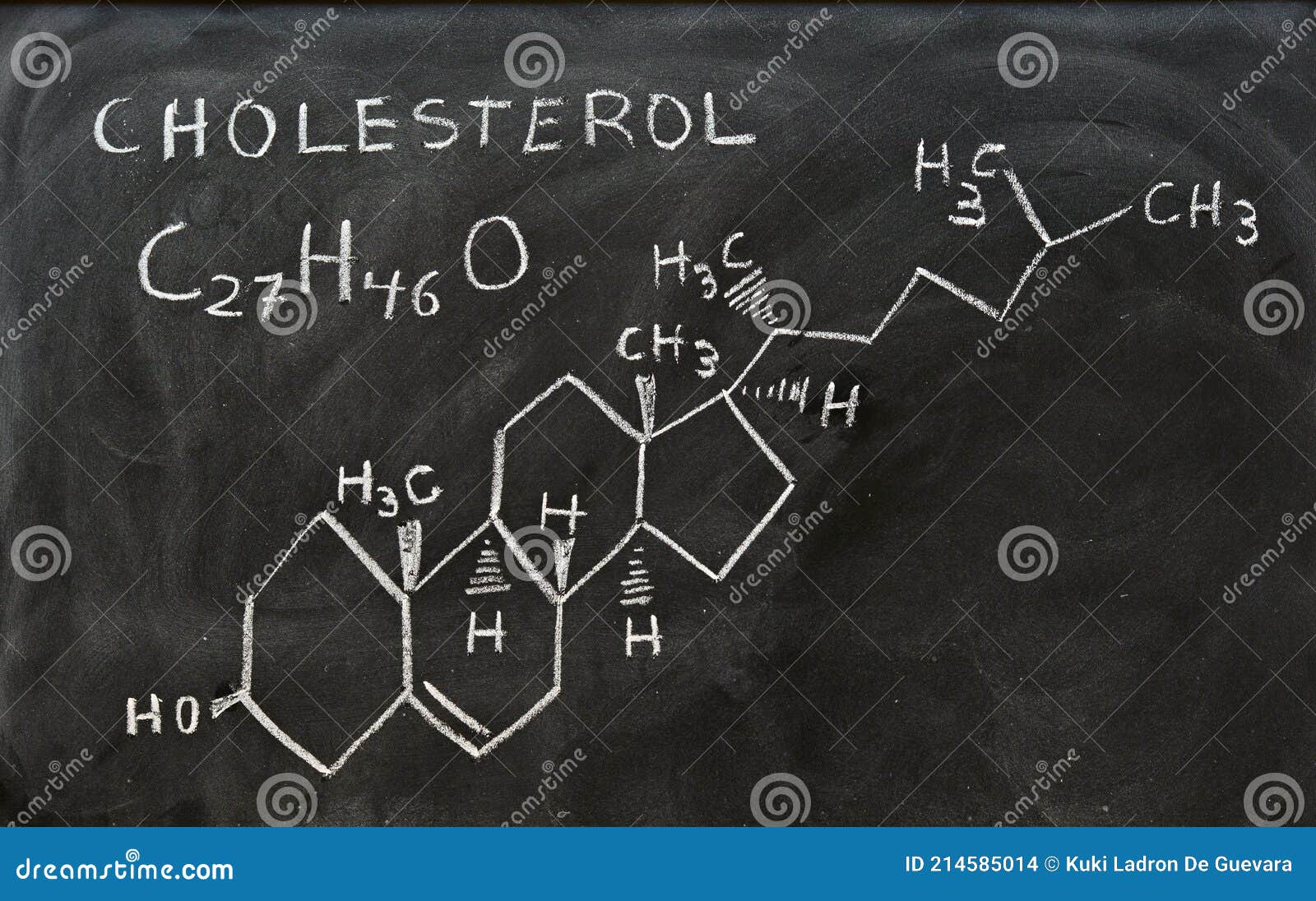 molecular and structural formula of cholesterol