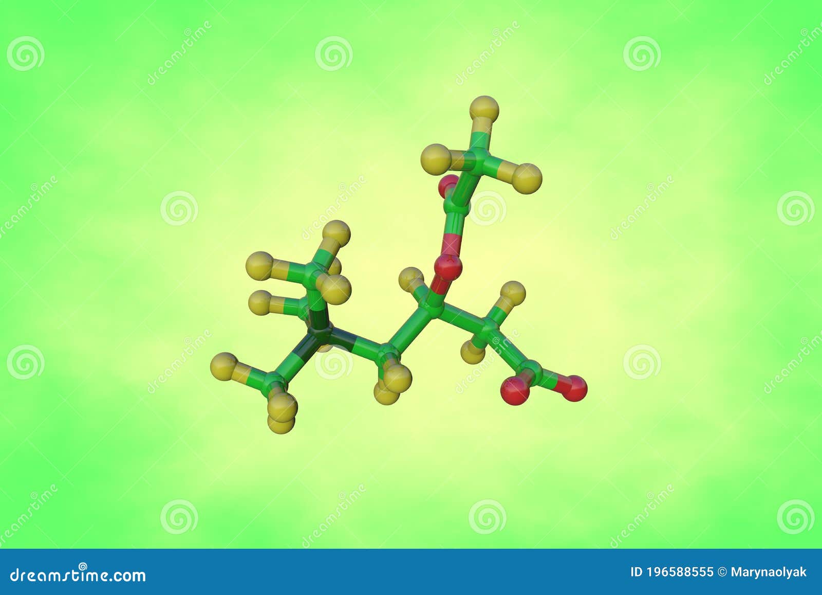 molecular structure of acetylcarnitine, an acetylated dorm of l-carnitine. it is naturally produced by the body
