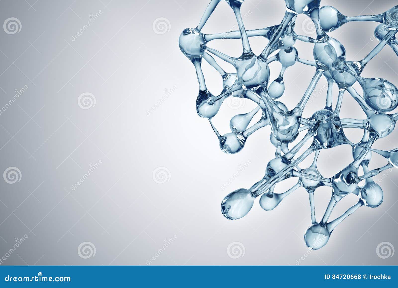 molecule  over blue background, life and biology, medicine scientific, molecular research dna.