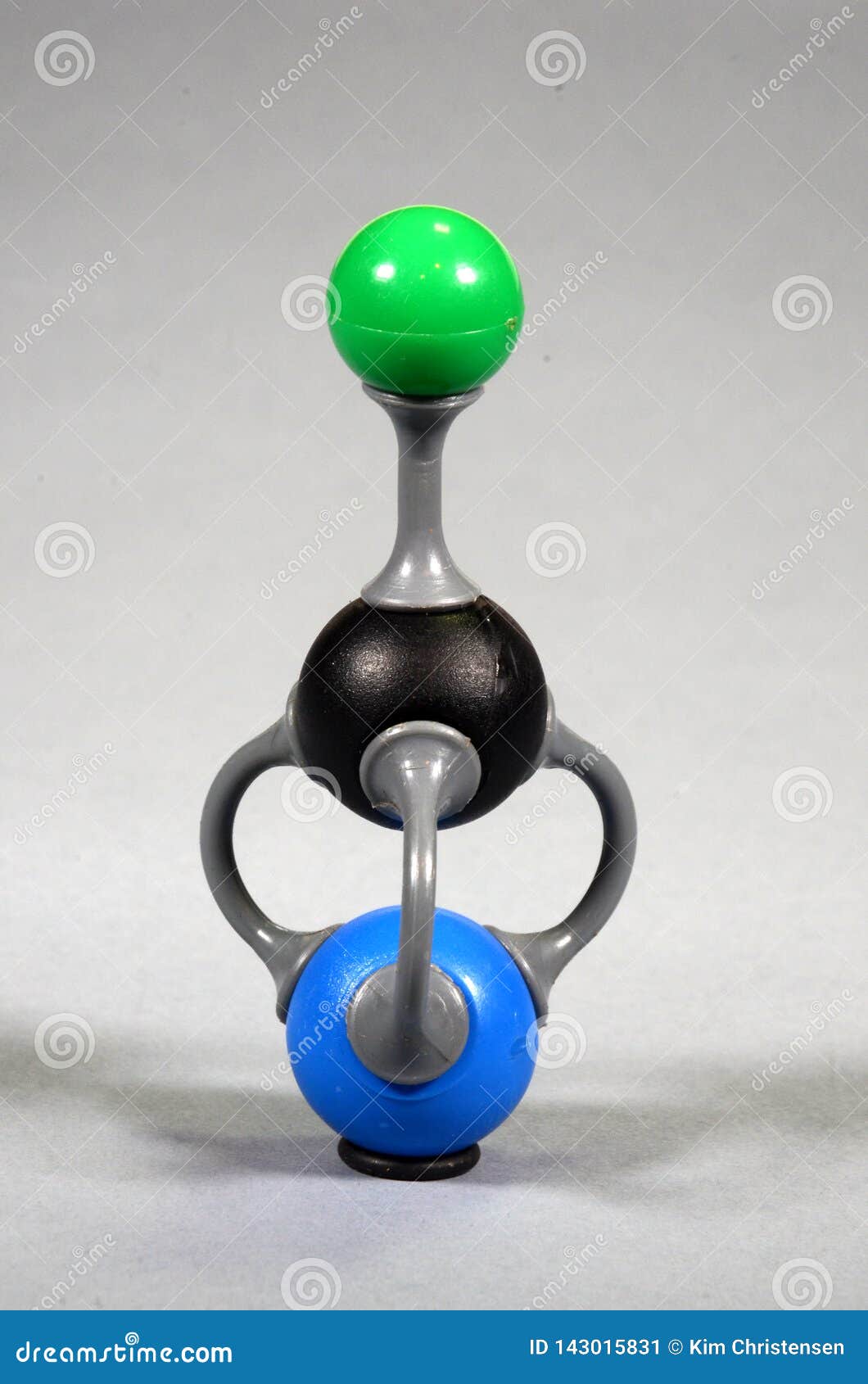 molecule model of potassium cyanide