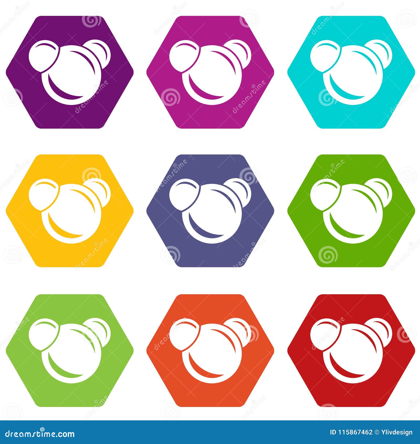 Download Molecule Reaction Icons Set 9 Vector Stock Vector ...