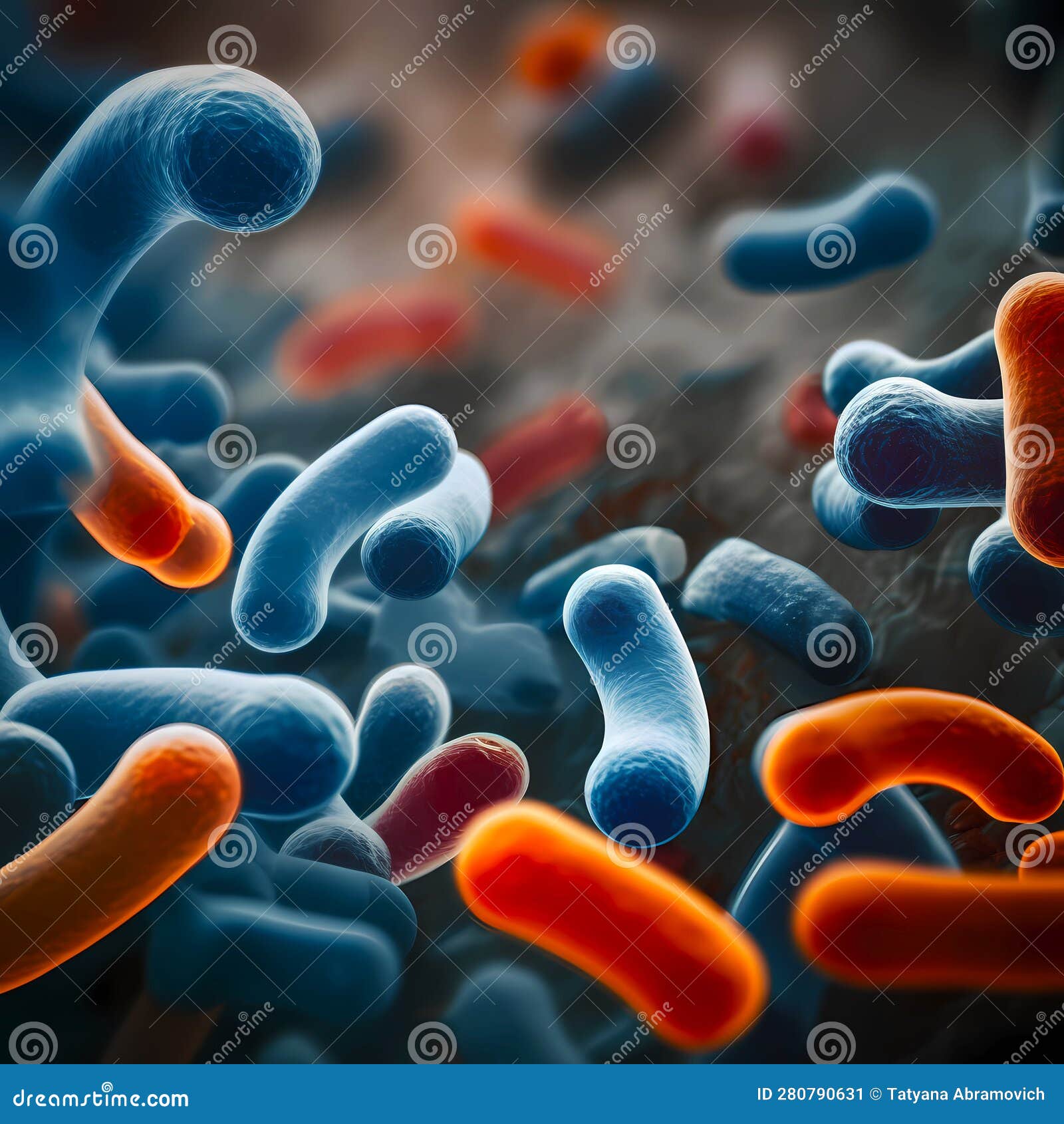 Molecules of Enzymes Macro Illustration. Illustration; Generative AI