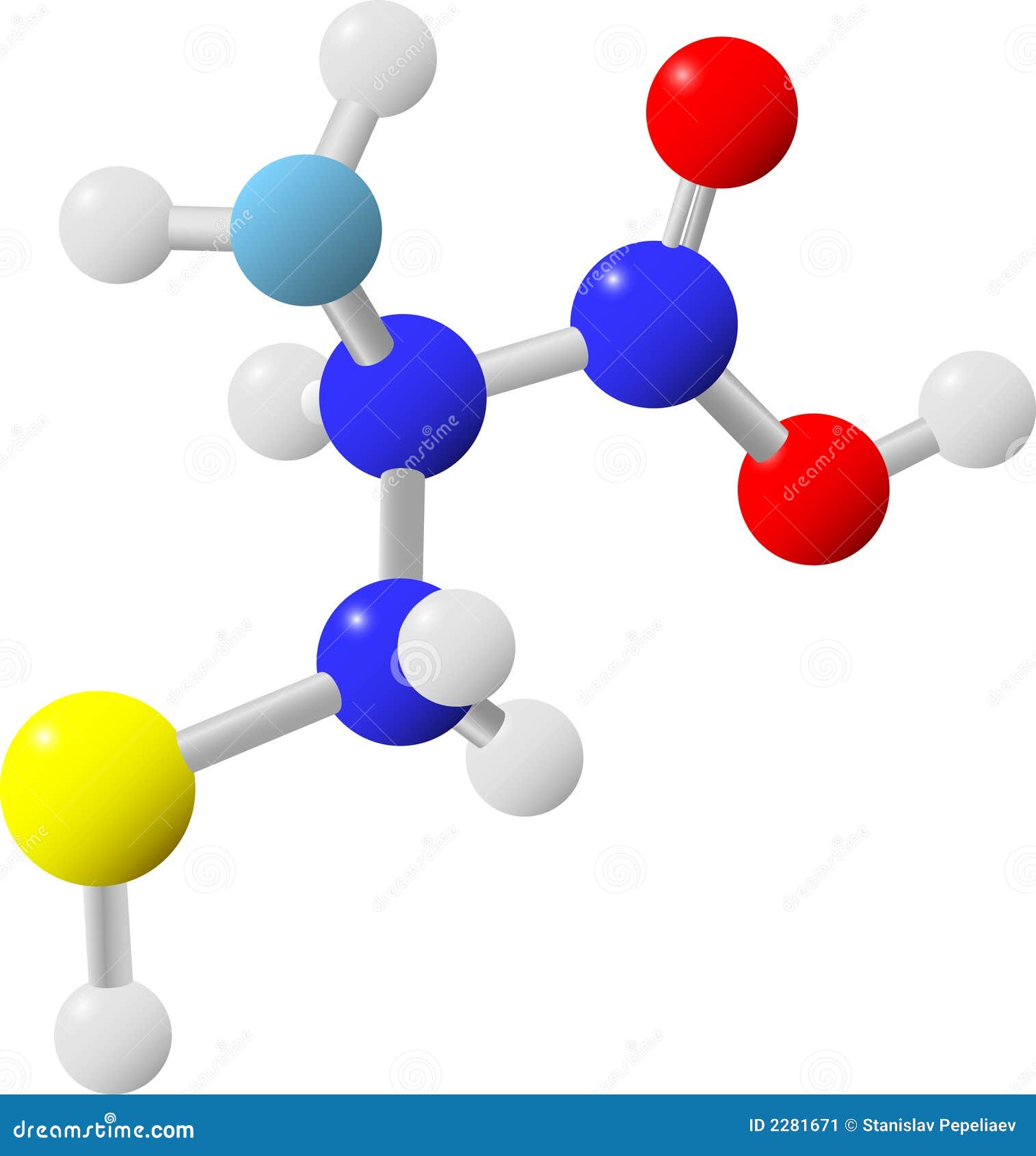 Molécula del aminoácido ilustración del vector. Ilustración de aminado
