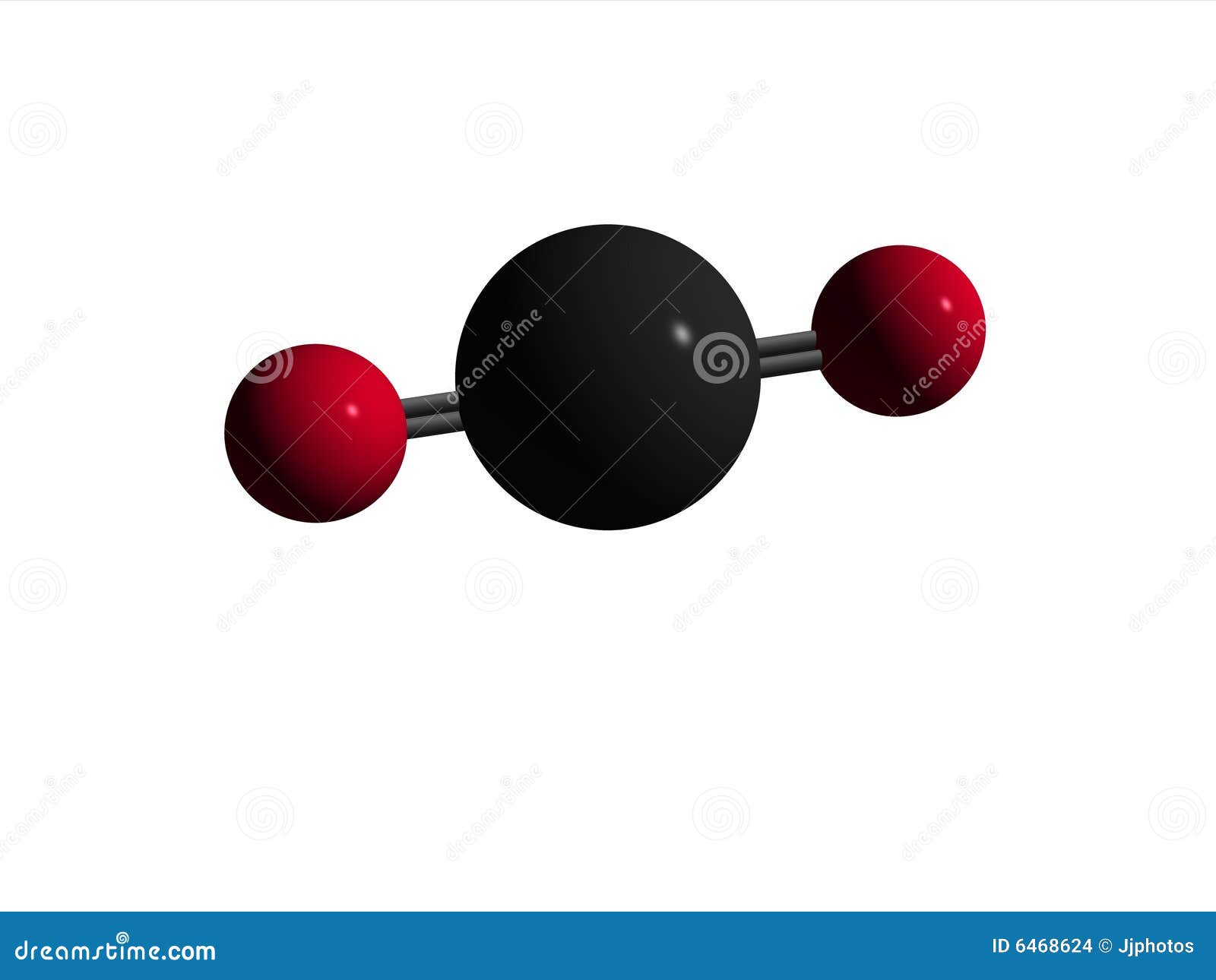 Molécula - Dióxido De Carbono - CO2 Stock de ilustración 