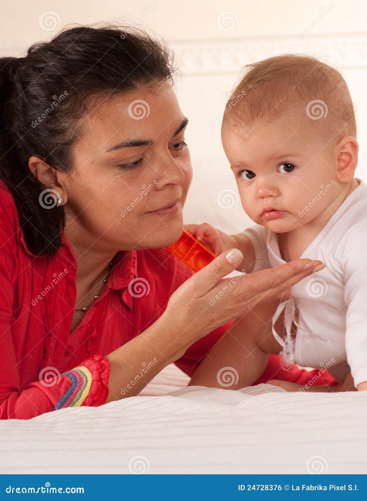 Mom and baby boy stock photo. Image of parenting, motherhood 24728376