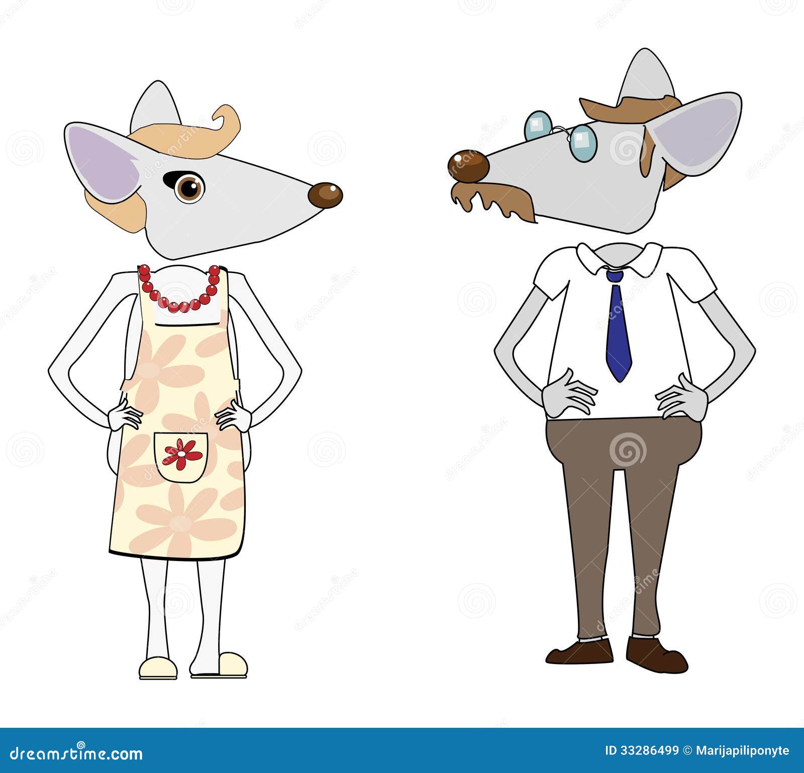 Mice Married Royalty-Free Illustration | CartoonDealer.com #69604845