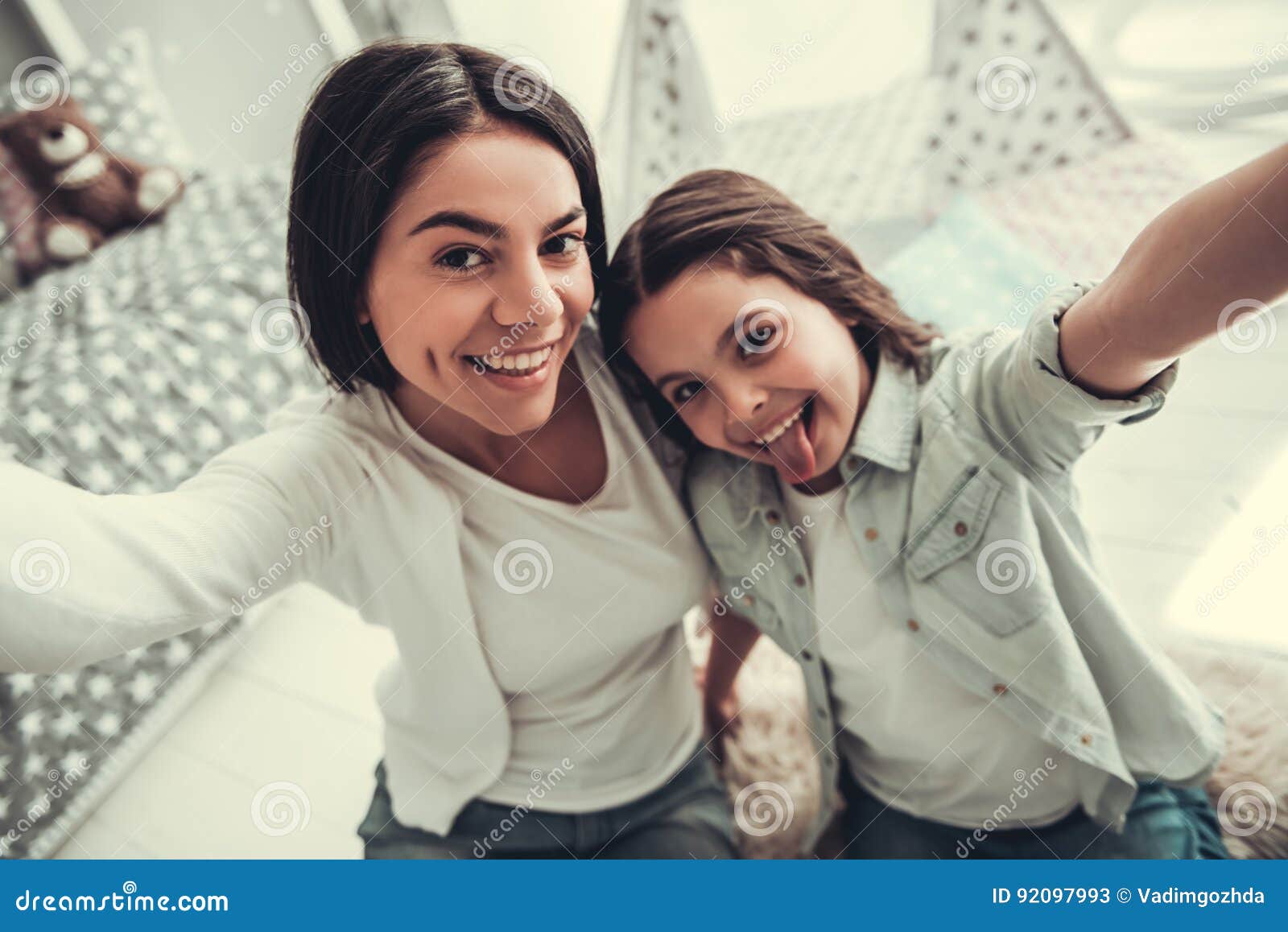 Mom and daughter stock image. Image of couple, little - 92097993