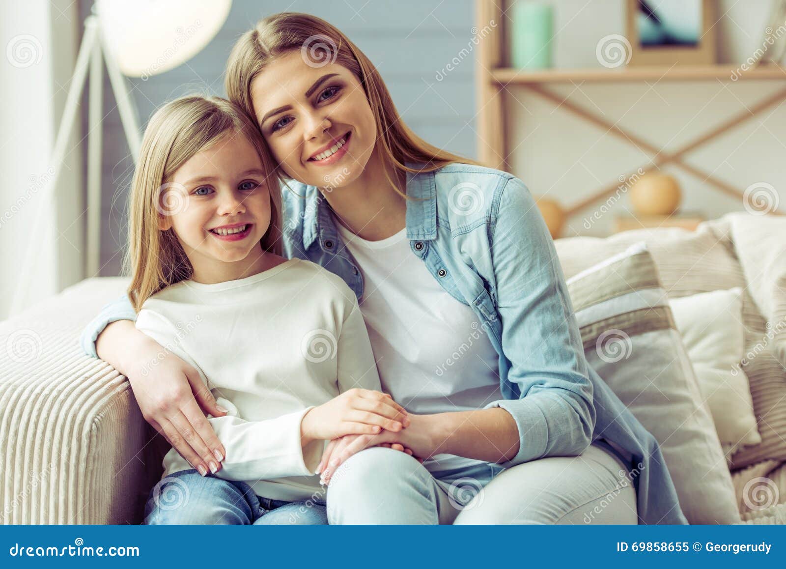 Mom and daughter stock image. Image of healthy, daughter - 69858655