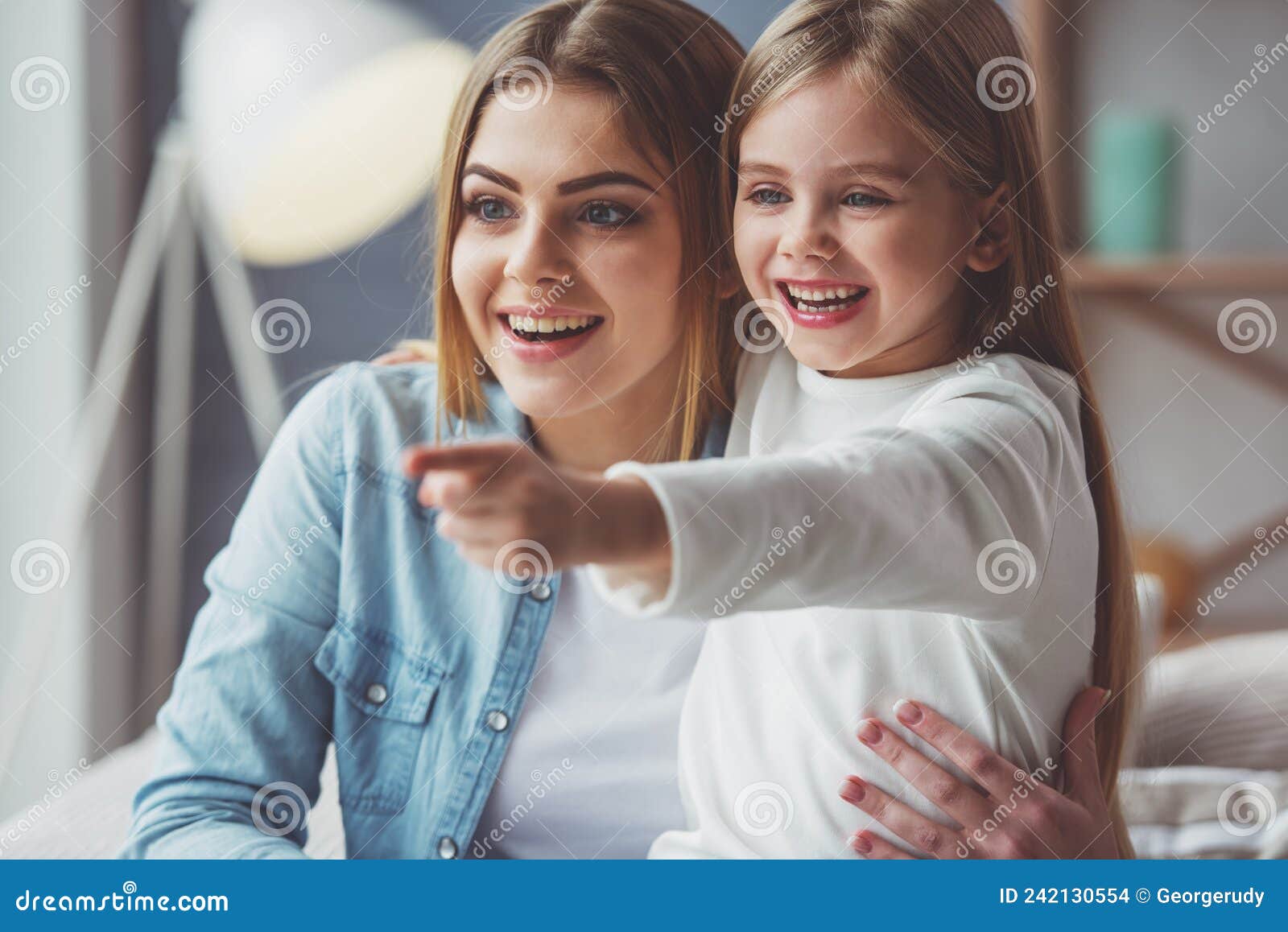 Mom and daughter stock photo. Image of natural, face - 242130554