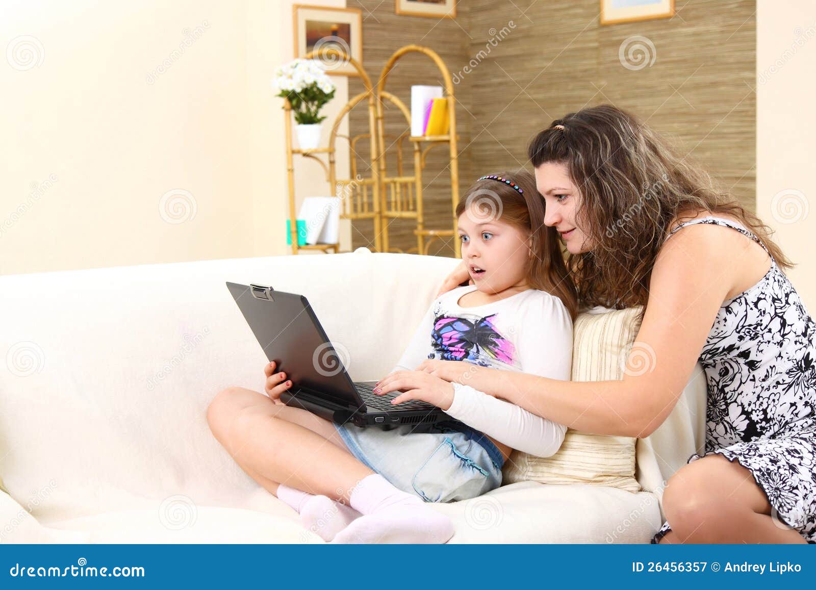 Mom And Daughter Spend Time Together Stock Image Image Of Casual Mother 26456357 