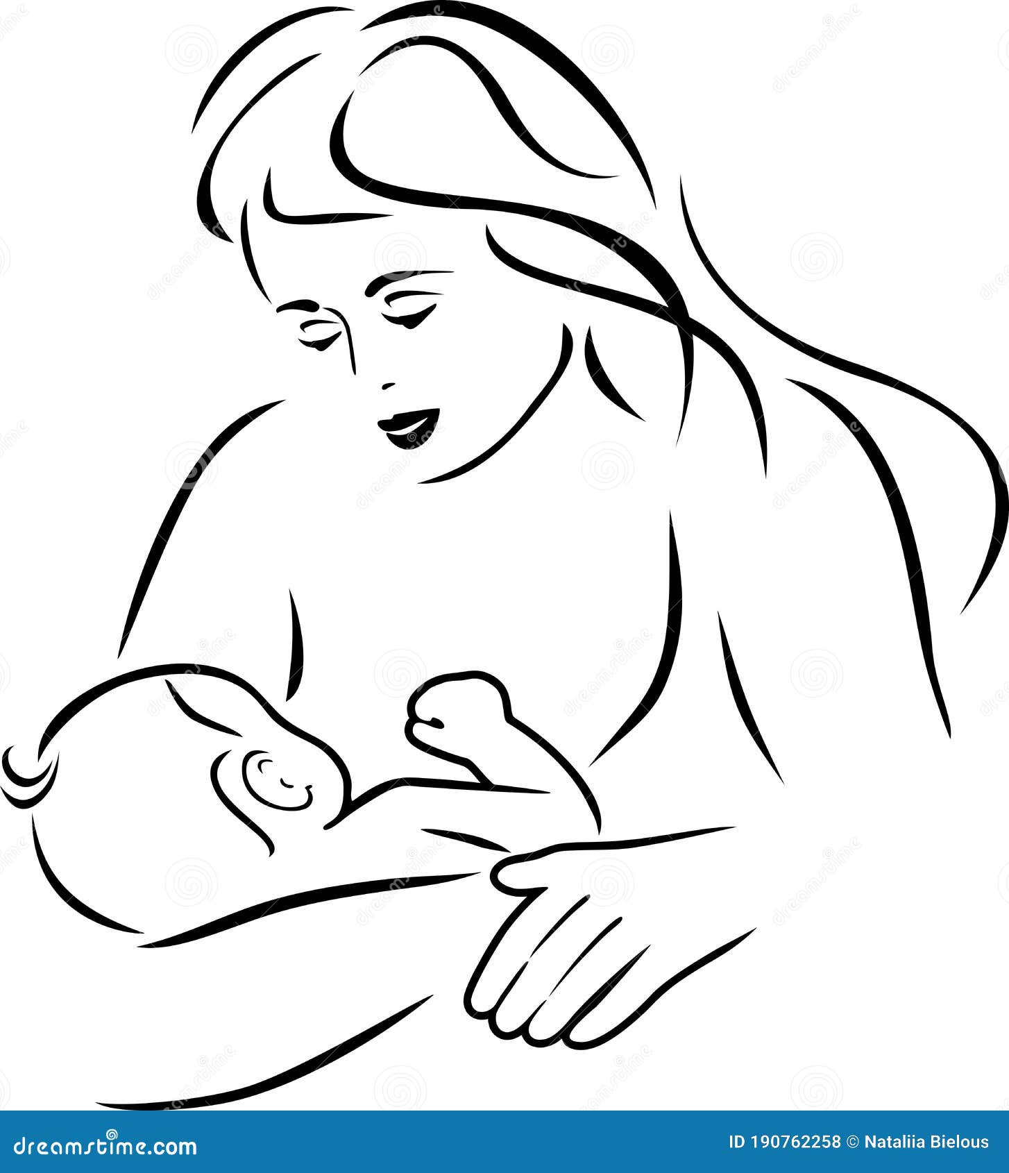 A mother breastfeeding her child, Lithograph, Wellcome Images. | Download  Scientific Diagram