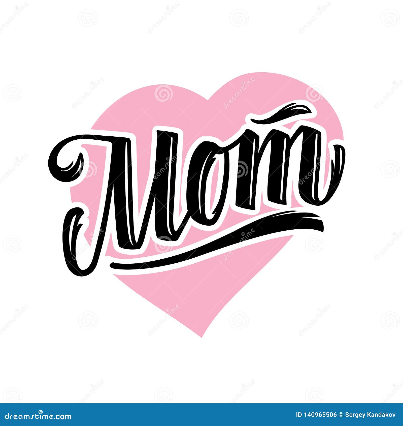 Download Mom Tattoo Style Vector Lettering Stock Vector ...