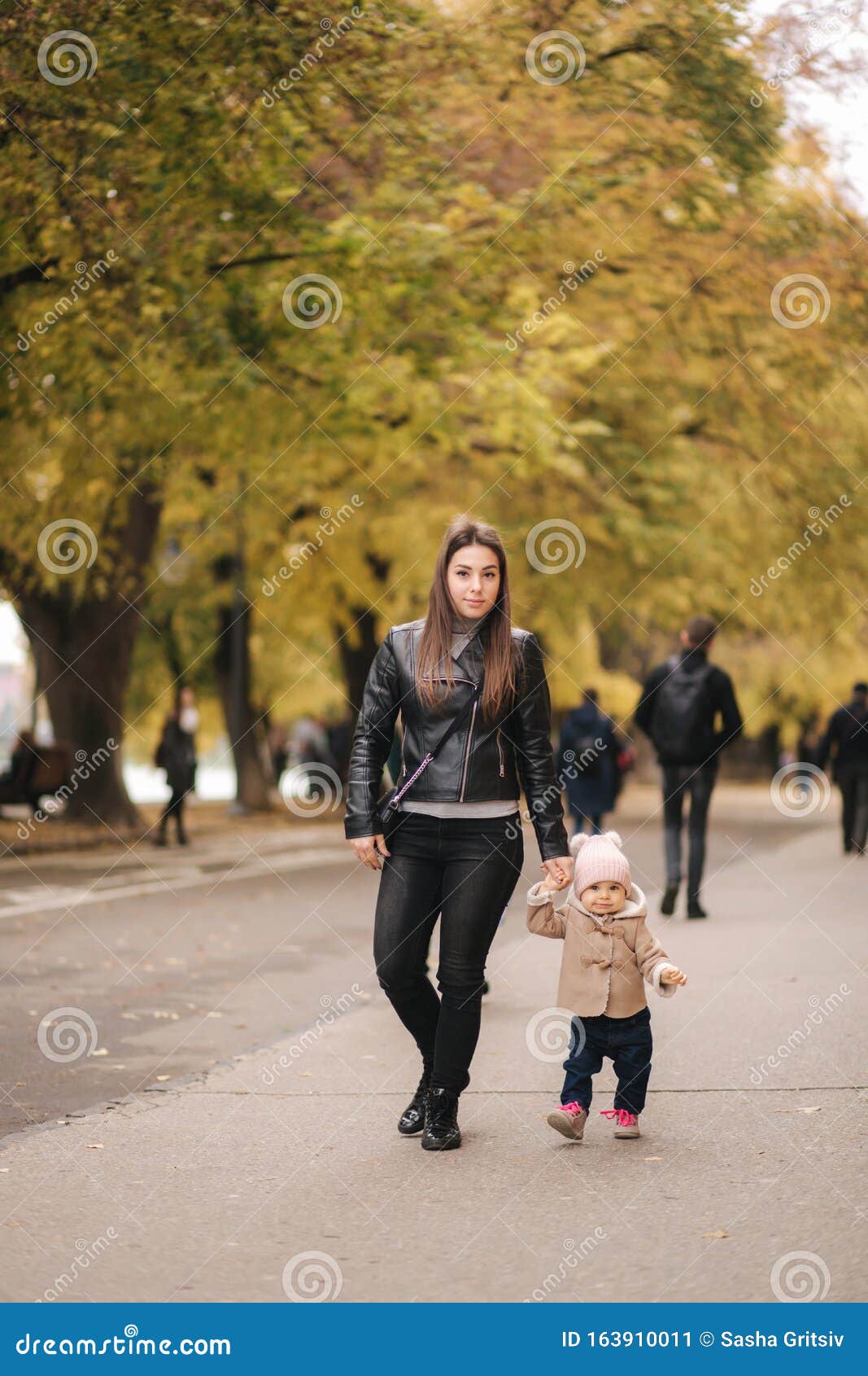 Mom walking