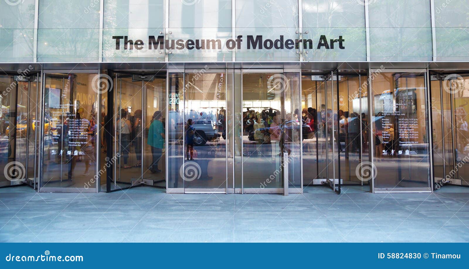 Moma entrance in New York editorial Image of 58824830
