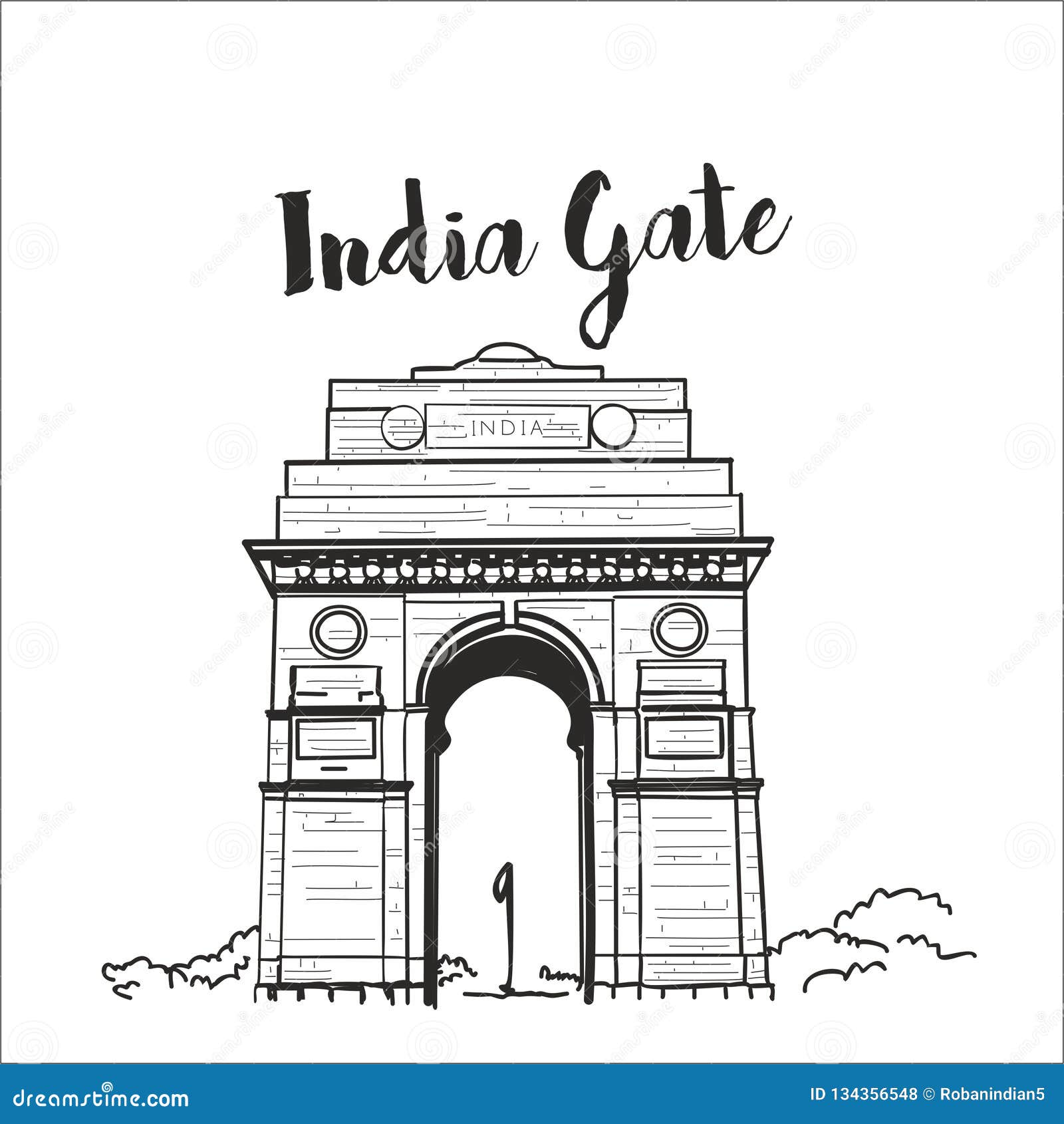 India Gate Modelo 3D in Edificios 3DExport-saigonsouth.com.vn