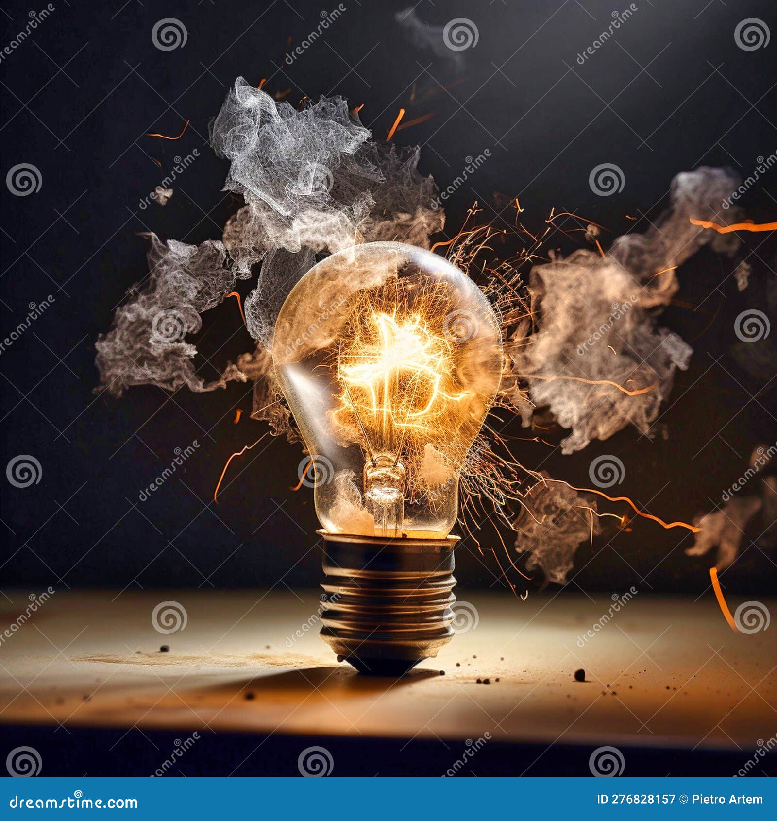 Momento Eureka Con Una Bombilla De Luz Que Explota Y Crea Ai Generativo  Stock de ilustración - Ilustración de idea, conocimiento: 276828157