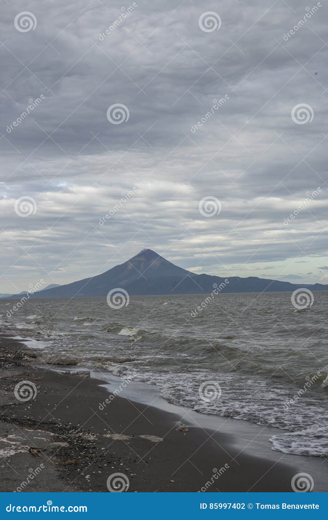 momotombo vulcano panoramic view, leon