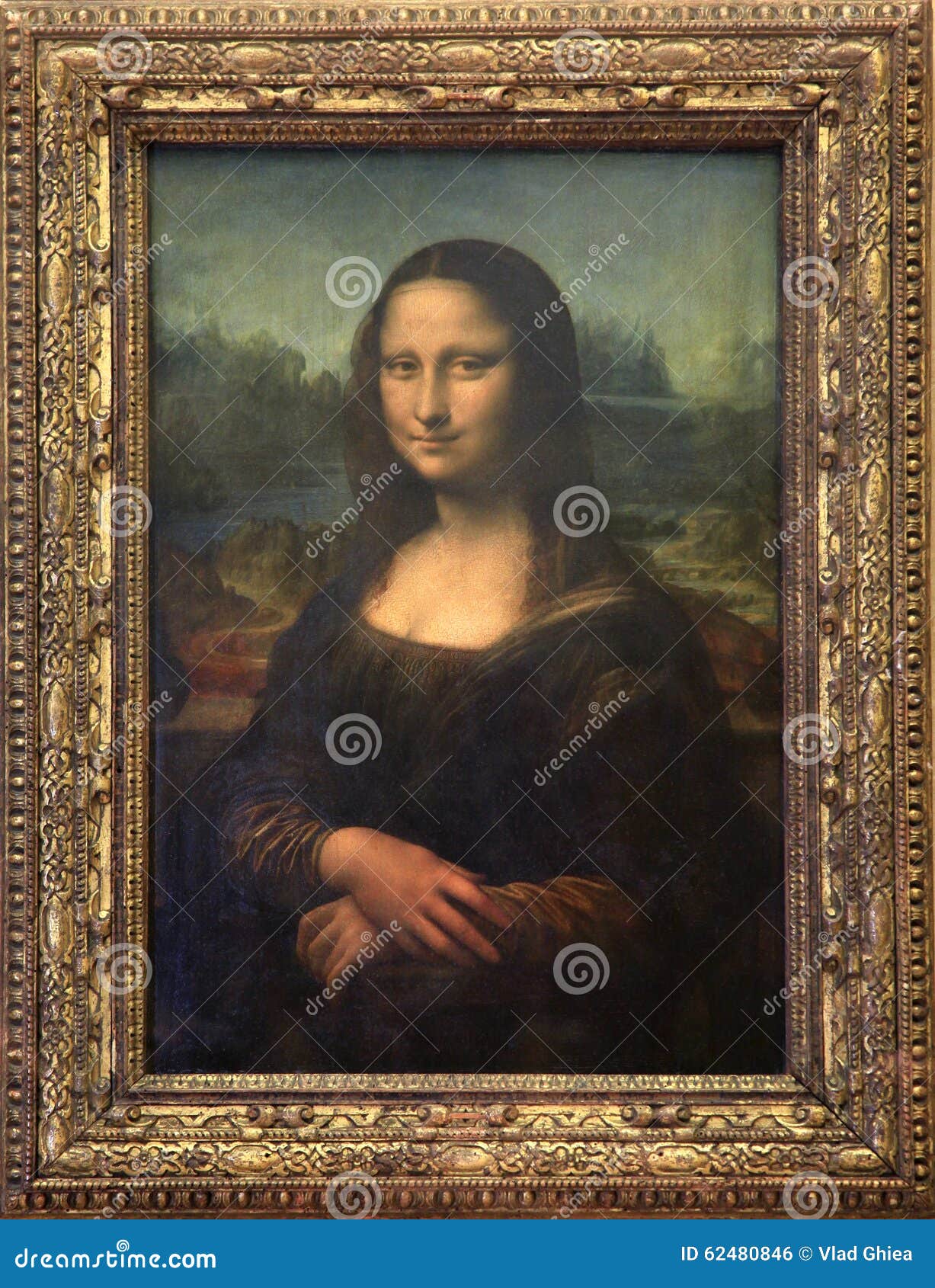 Mona Lisa Canvas at Louvre Museum in Paris Editorial Photo - Image of  louvre, masterpiece: 62480846