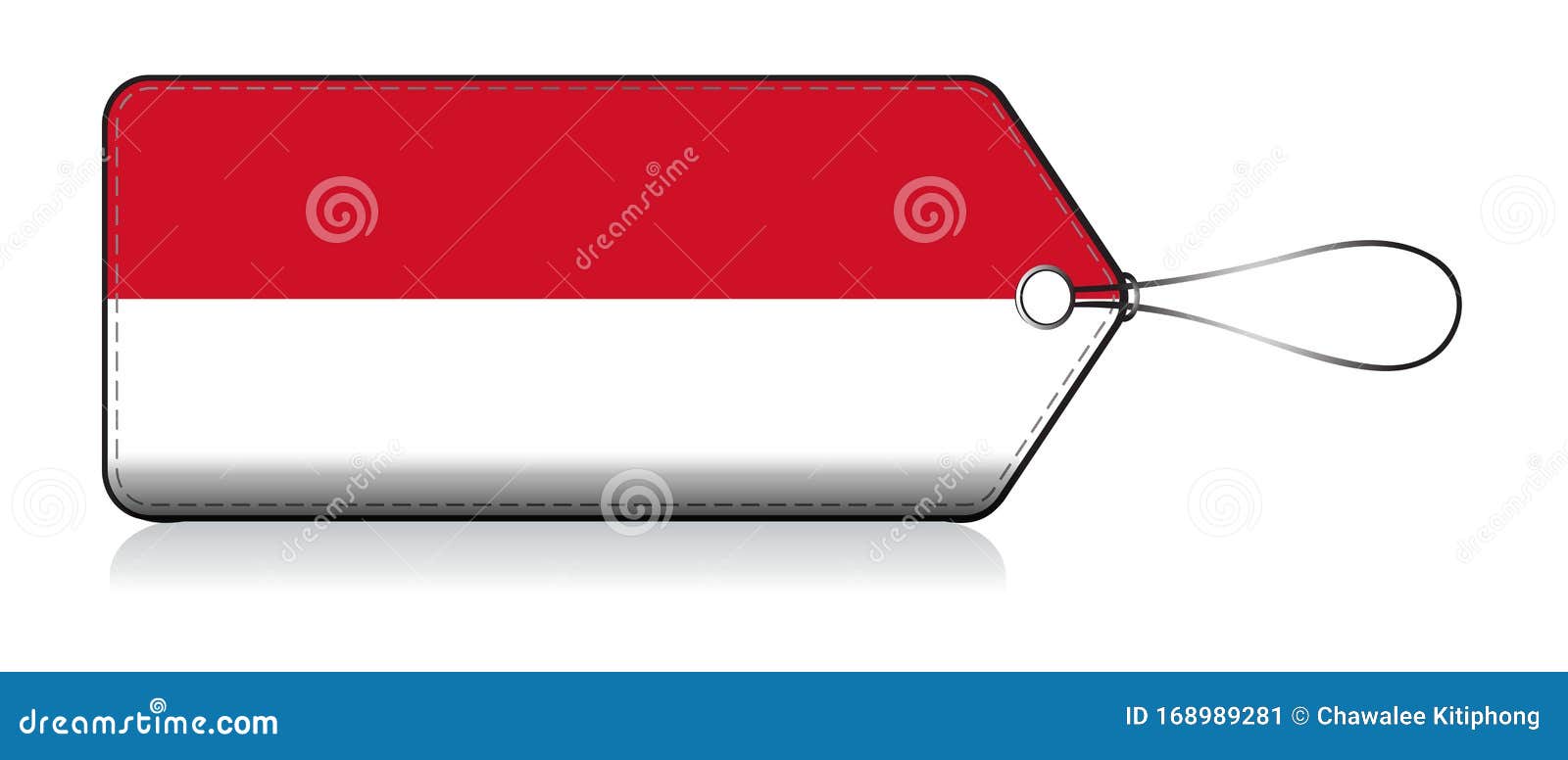 Monaco Emoji Flag, Label of Product Made in Monaco Stock Vector