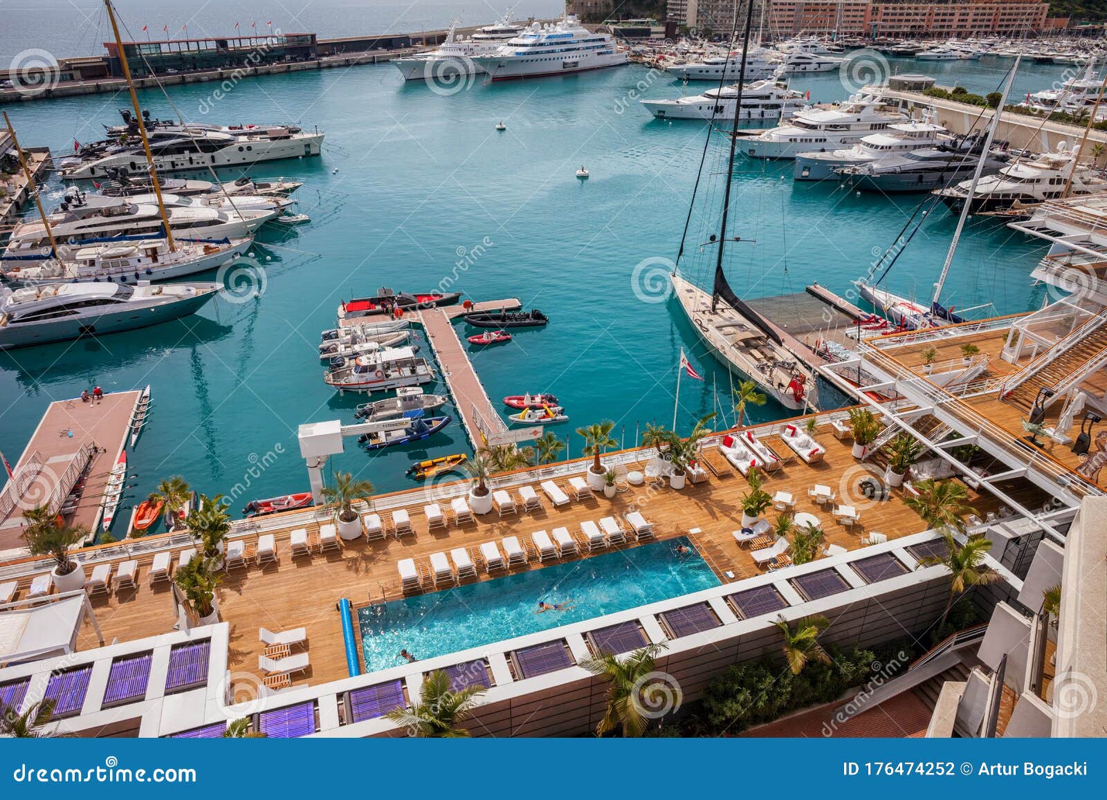 monaco yacht club swimming pool