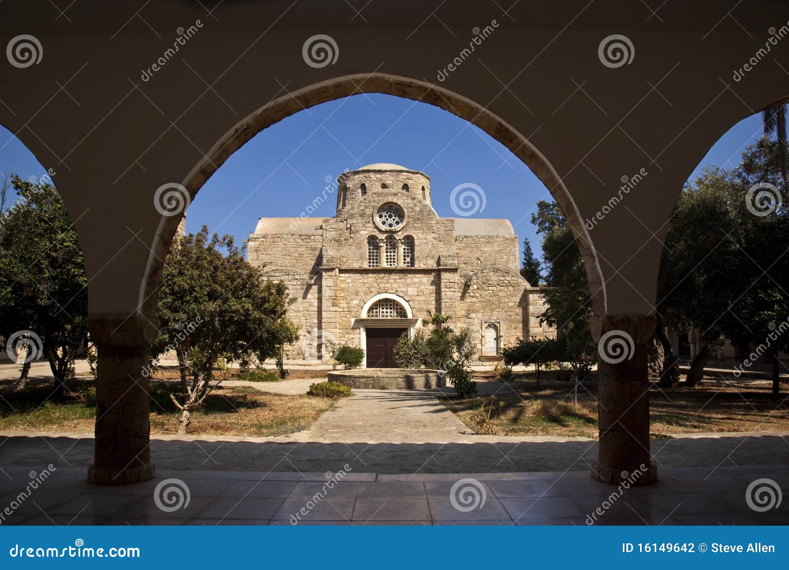Monasterio Del St Barnabas Chipre Turco Foto de archivo Imagen de