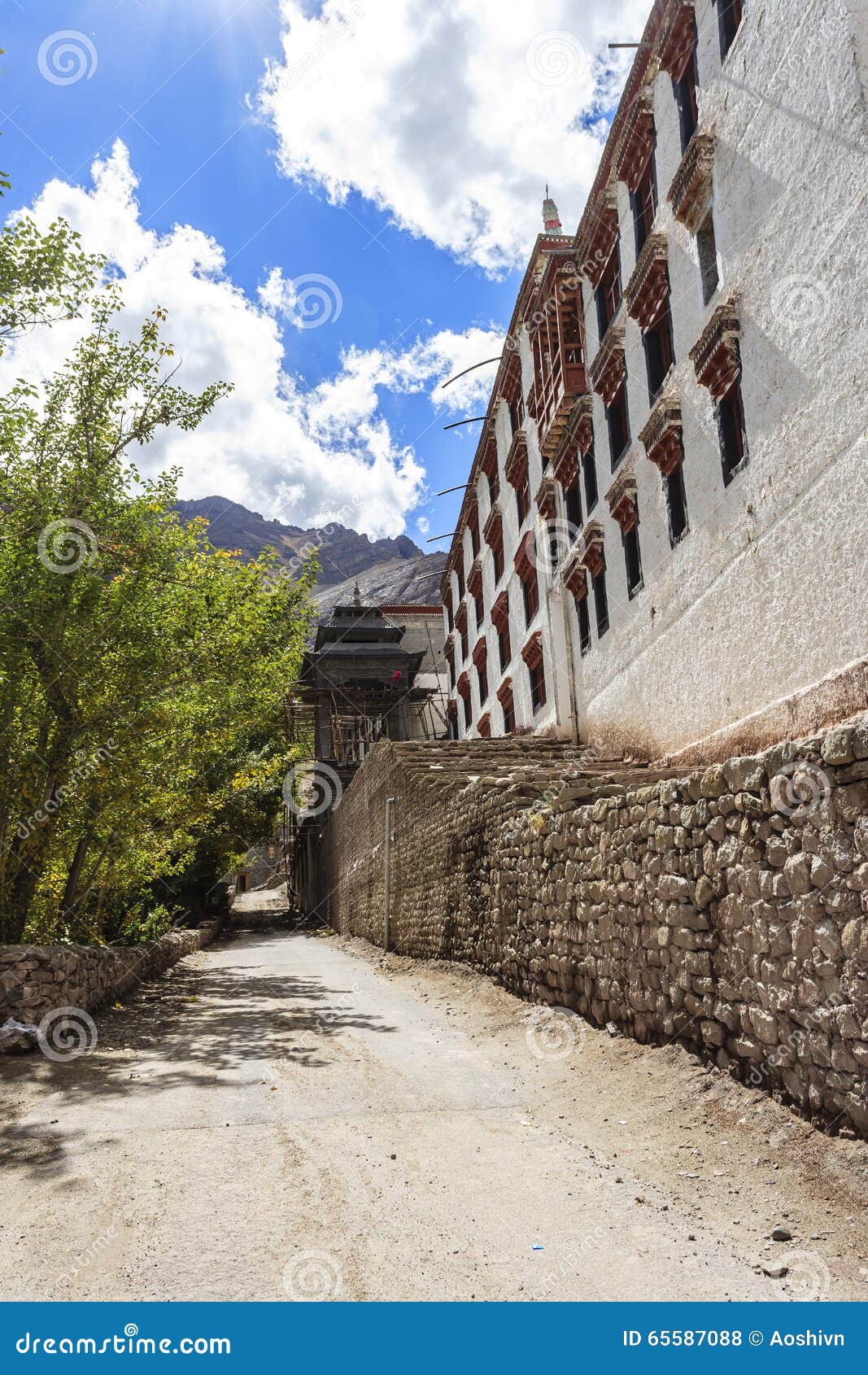 monastery at leh, ladakh, india