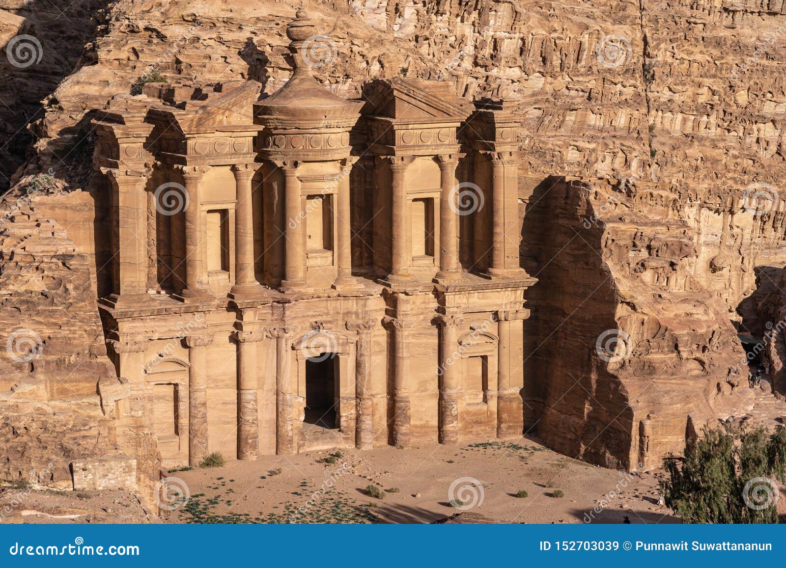 The Monastery in Petra Ancient City, One of Seven Wonders in the World, Jordan, Middle East Stock Image - of cliff: 152703039