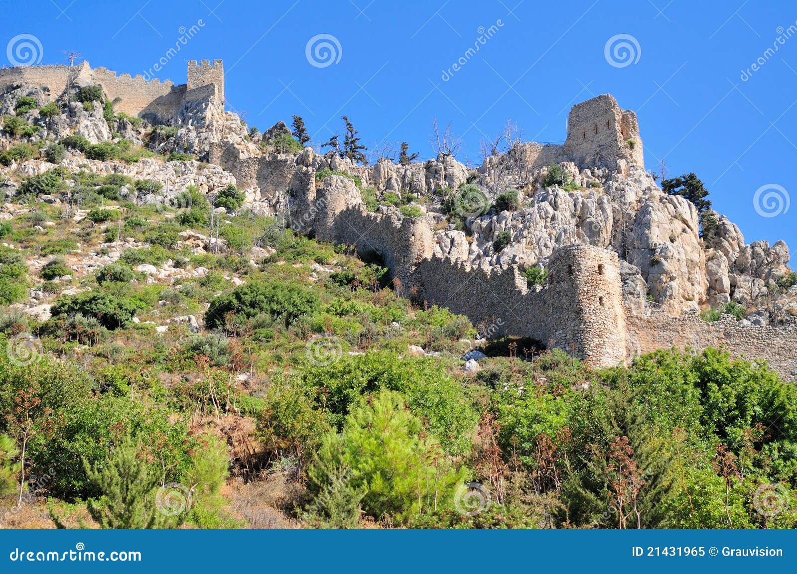 Monastery Saint Hilarion Castle Stock Image Image of stronghold