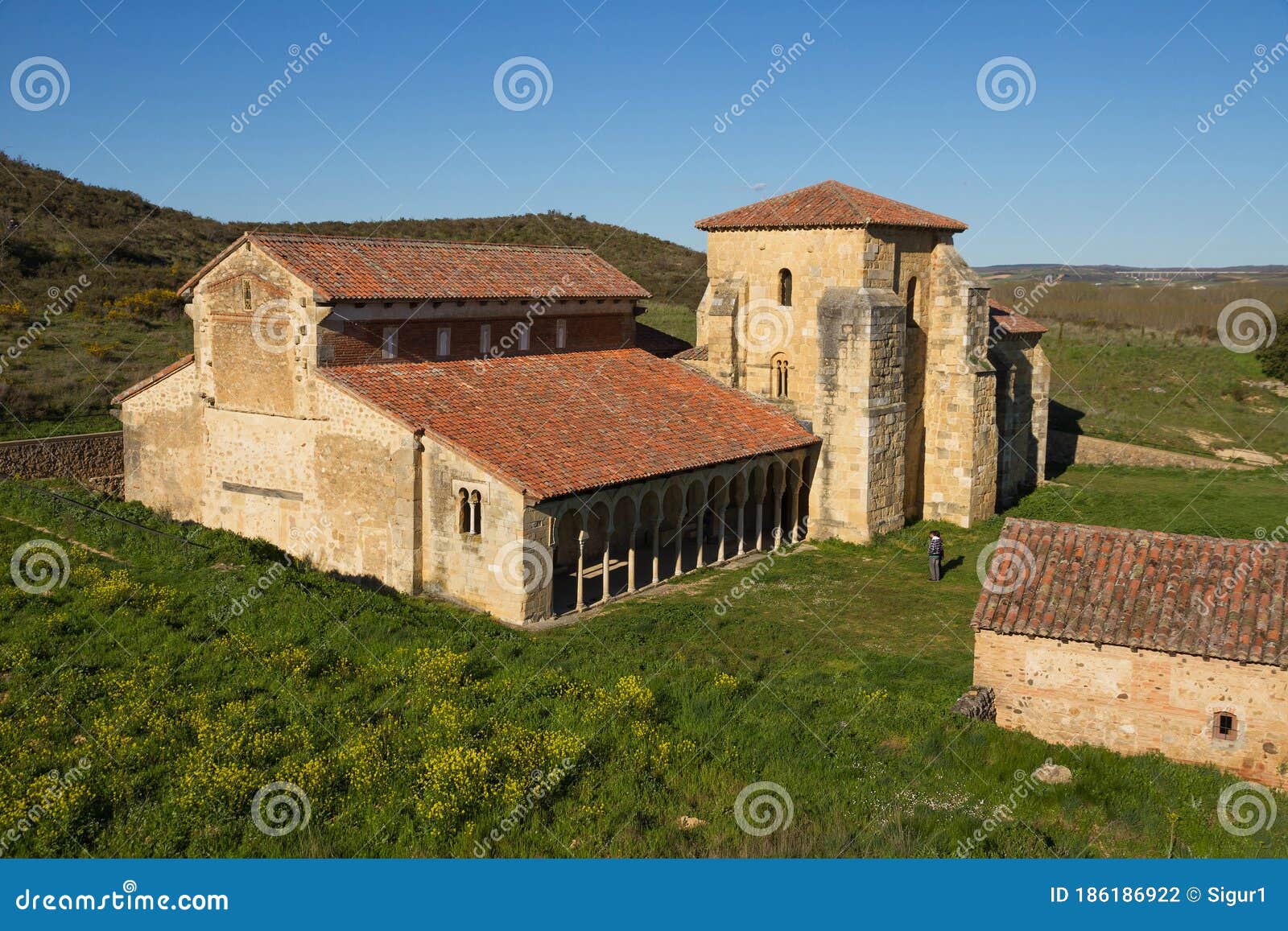 monastery of san miguel de escalada in leon spain