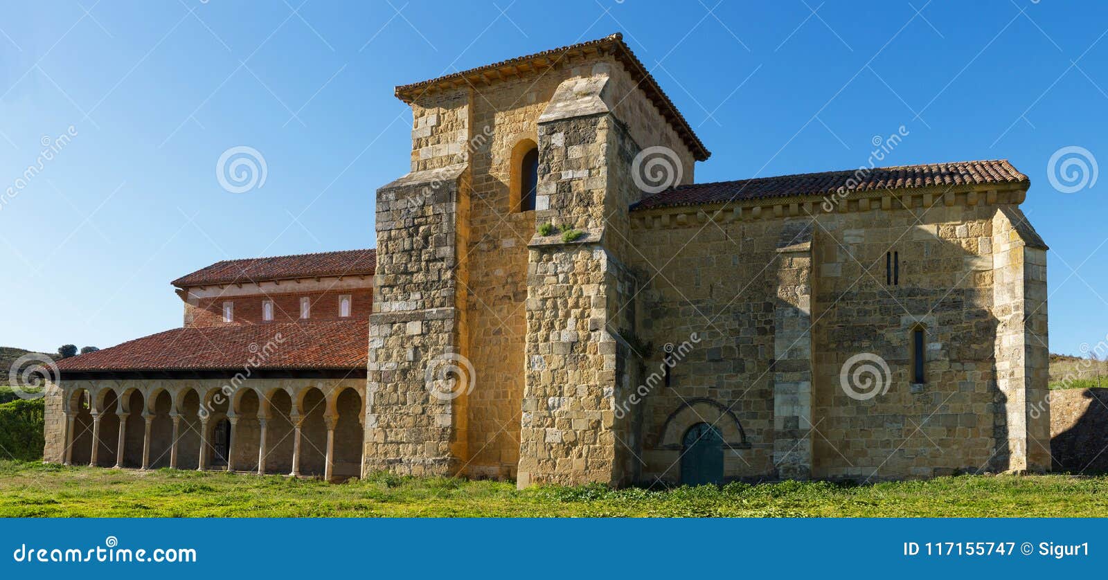 monastery of san miguel de escalada in leon spain