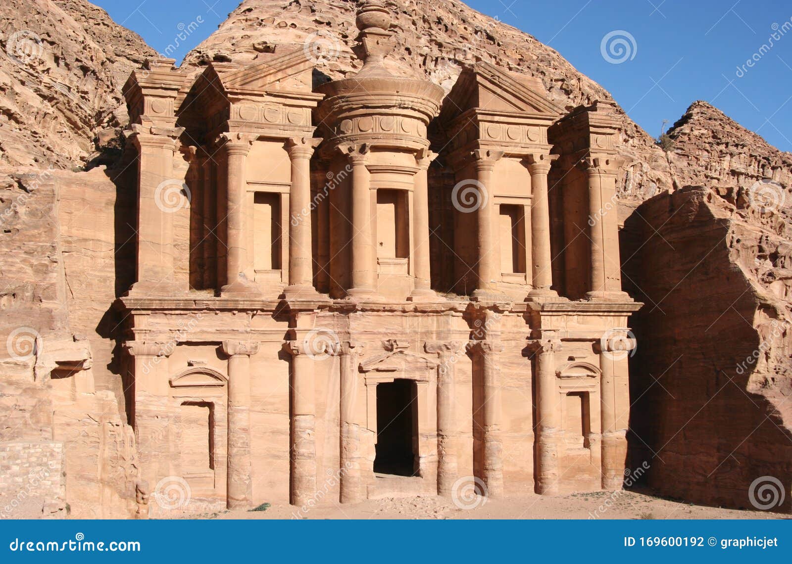 The Monastry, Holy Monument Digged in the Stone, Petra, Jordan Editorial - Image of asia, musa: 169600192