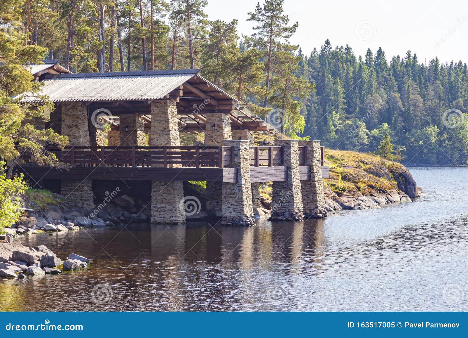 monastyrsky island, valaam. chapel of all valaam saints