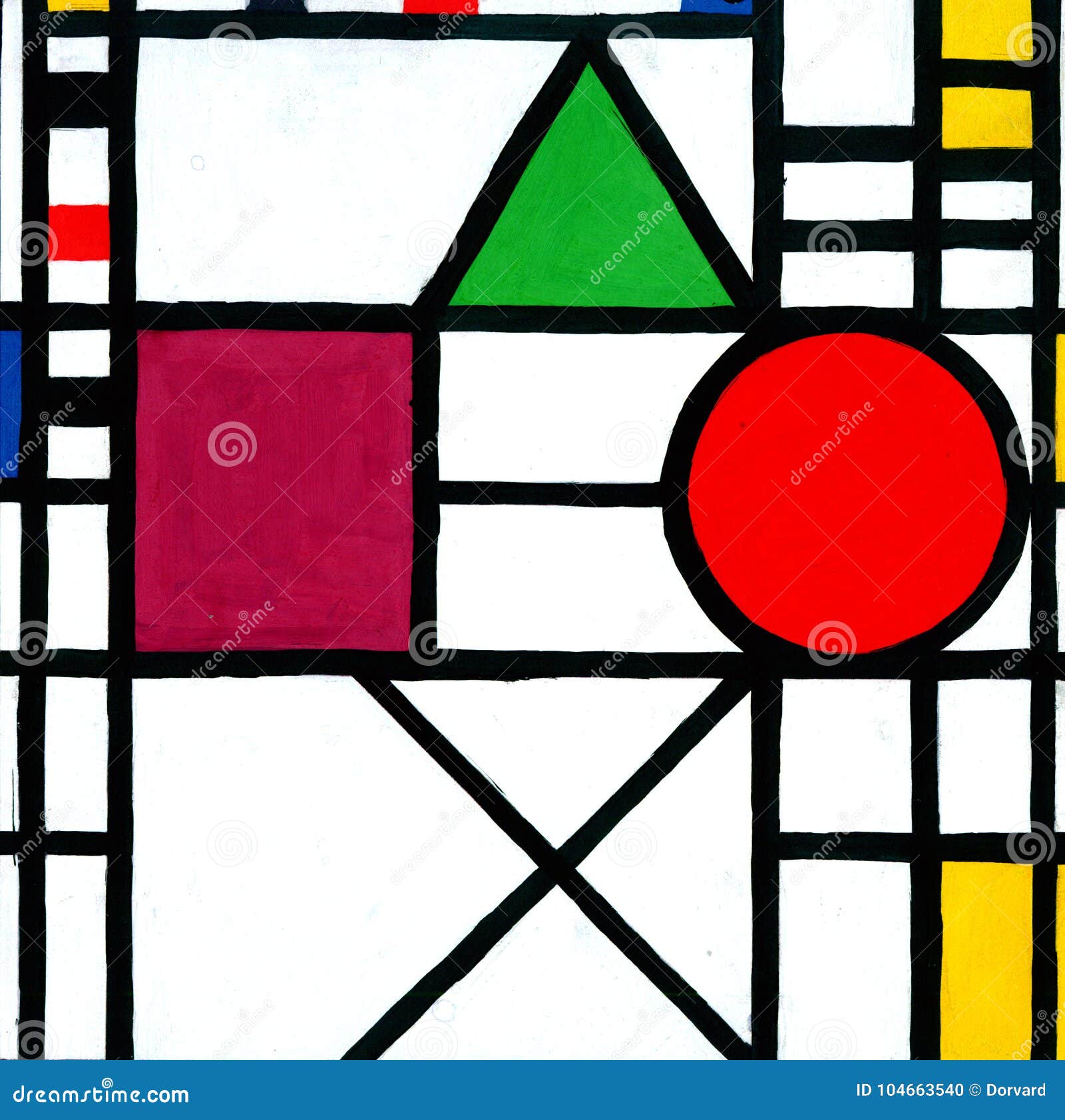 Mondrian Painting Neoplasticism Royalty-Free Illustration ...